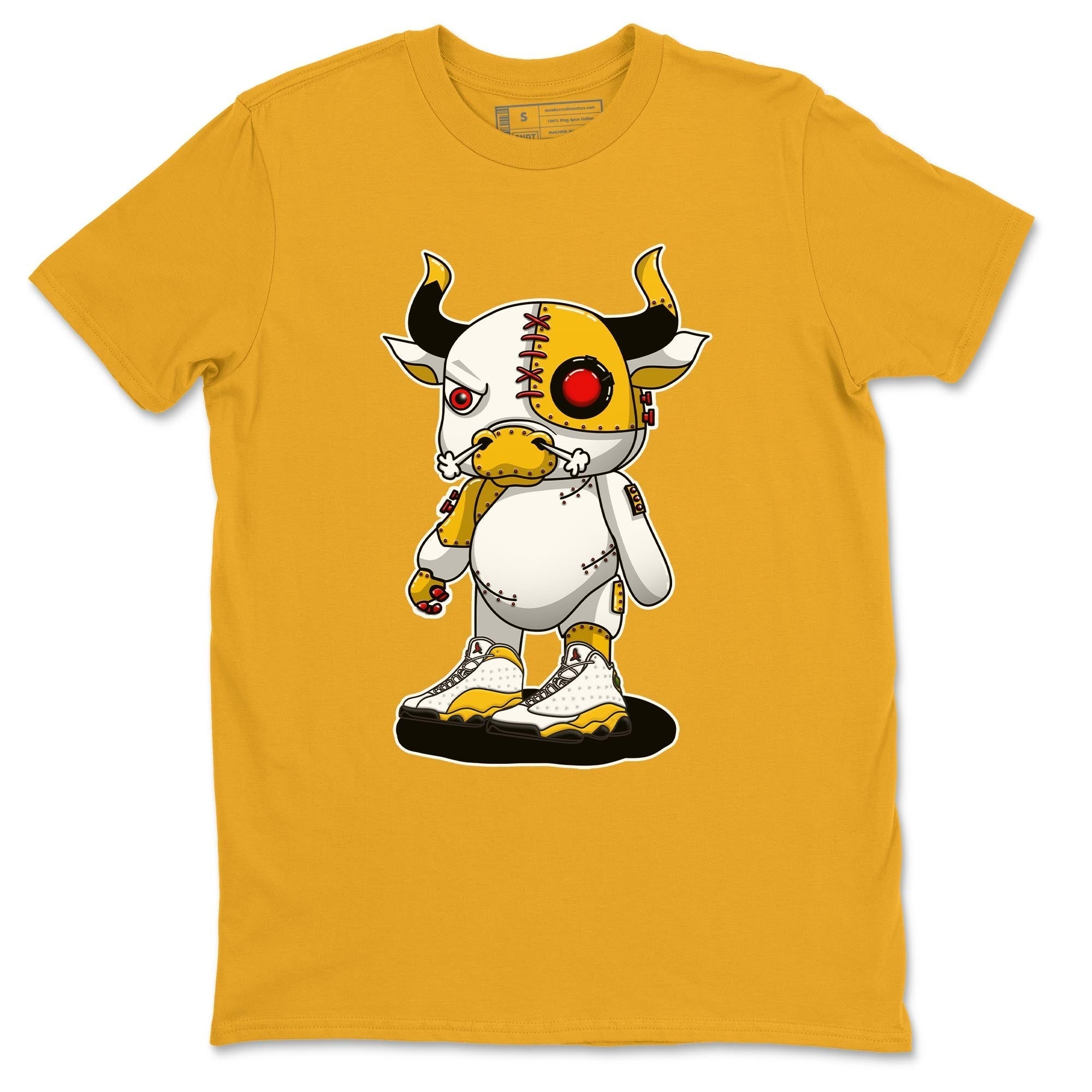 Jordan 13 Del Sol Shirt To Match Jordans Cyborg Bull Sneaker Tees Jordan 13 Del Sol Drip Gear Zone Sneaker Matching Clothing Unisex Shirts