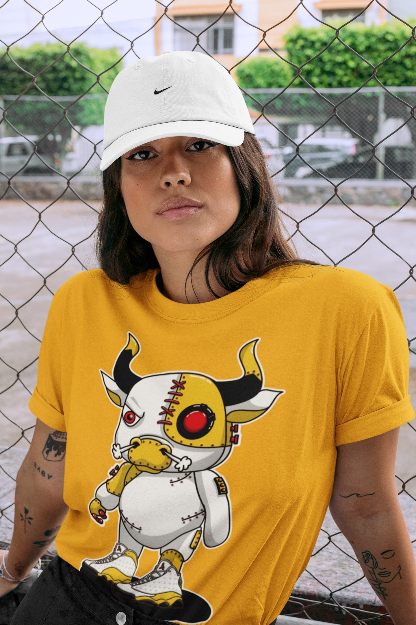 Jordan 13 Del Sol Shirt To Match Jordans Cyborg Bull Sneaker Tees Jordan 13 Del Sol Drip Gear Zone Sneaker Matching Clothing Unisex Shirts