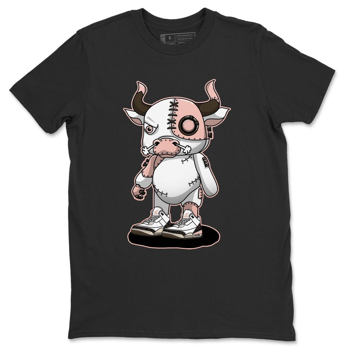 Jordan 3 Atmosphere Sneaker Matching T-Shirt Cyborg Bull Sneaker Tees Jordan 3 Atmosphere Sneaker Release Tees Crew Neck Tees