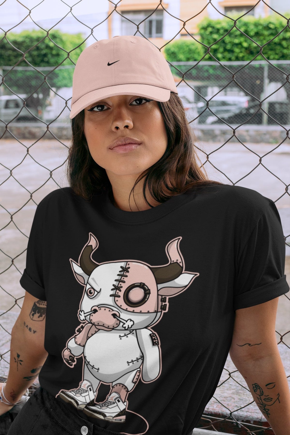 Jordan 3 Atmosphere Sneaker Matching T-Shirt Cyborg Bull Sneaker Tees Jordan 3 Atmosphere Sneaker Release Tees Crew Neck Tees