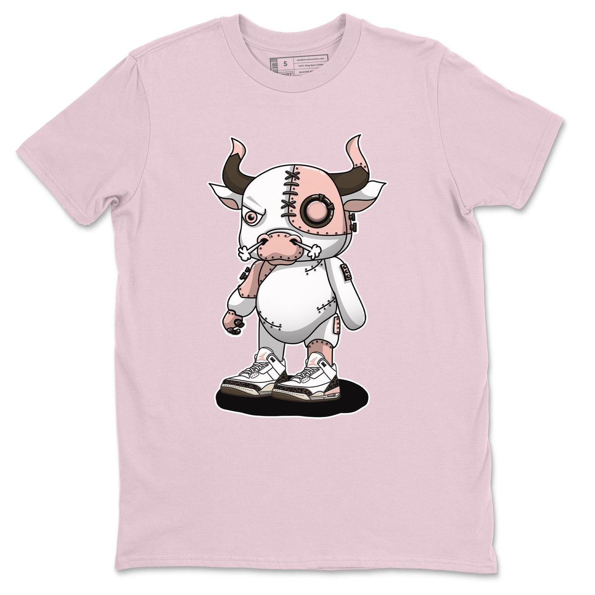 Jordan 3 Atmosphere Sneaker Matching T-Shirt Cyborg Bull Sneaker Tees Jordan 3 Atmosphere Sneaker Release Tees Crew Neck Tees