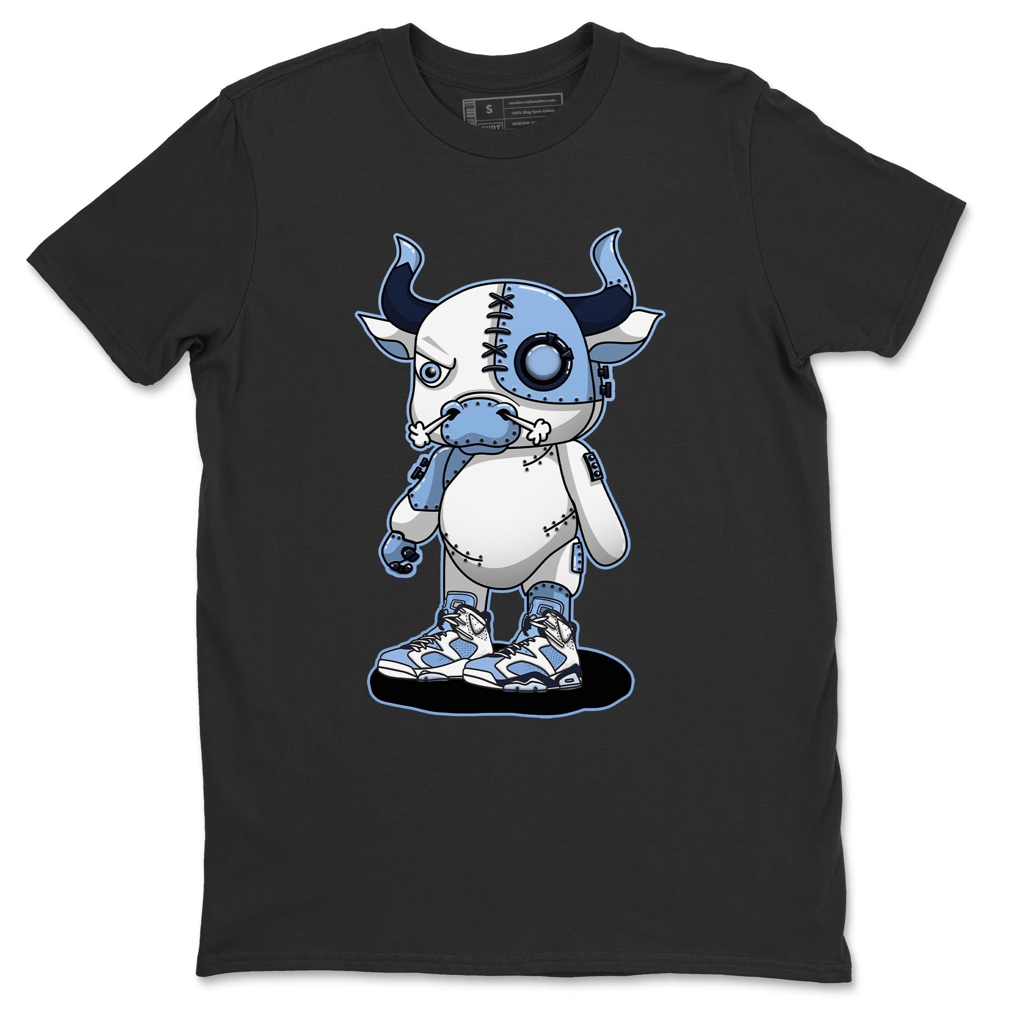 Jordan 6 UNC Shirt To Match Jordans Cyborg Bull Sneaker Tees Jordan 6 UNC Drip Gear Zone Sneaker Matching Clothing Unisex Shirts