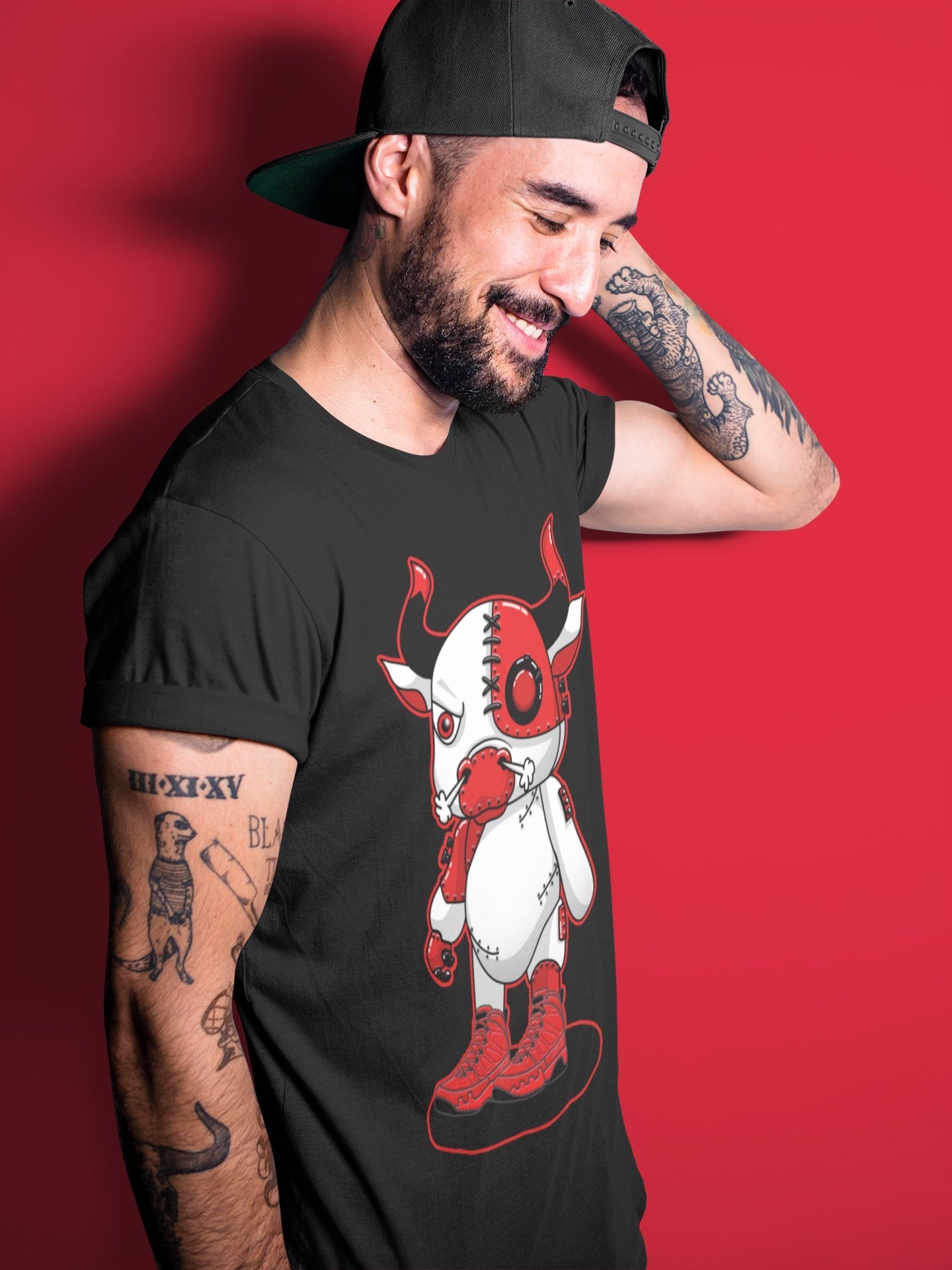 Jordan 9 Chile Red Shirt To Match Jordans Cyborg Bull Sneaker Tees Jordan 9 Chile Red Drip Gear Zone Sneaker Matching Clothing Unisex Shirts