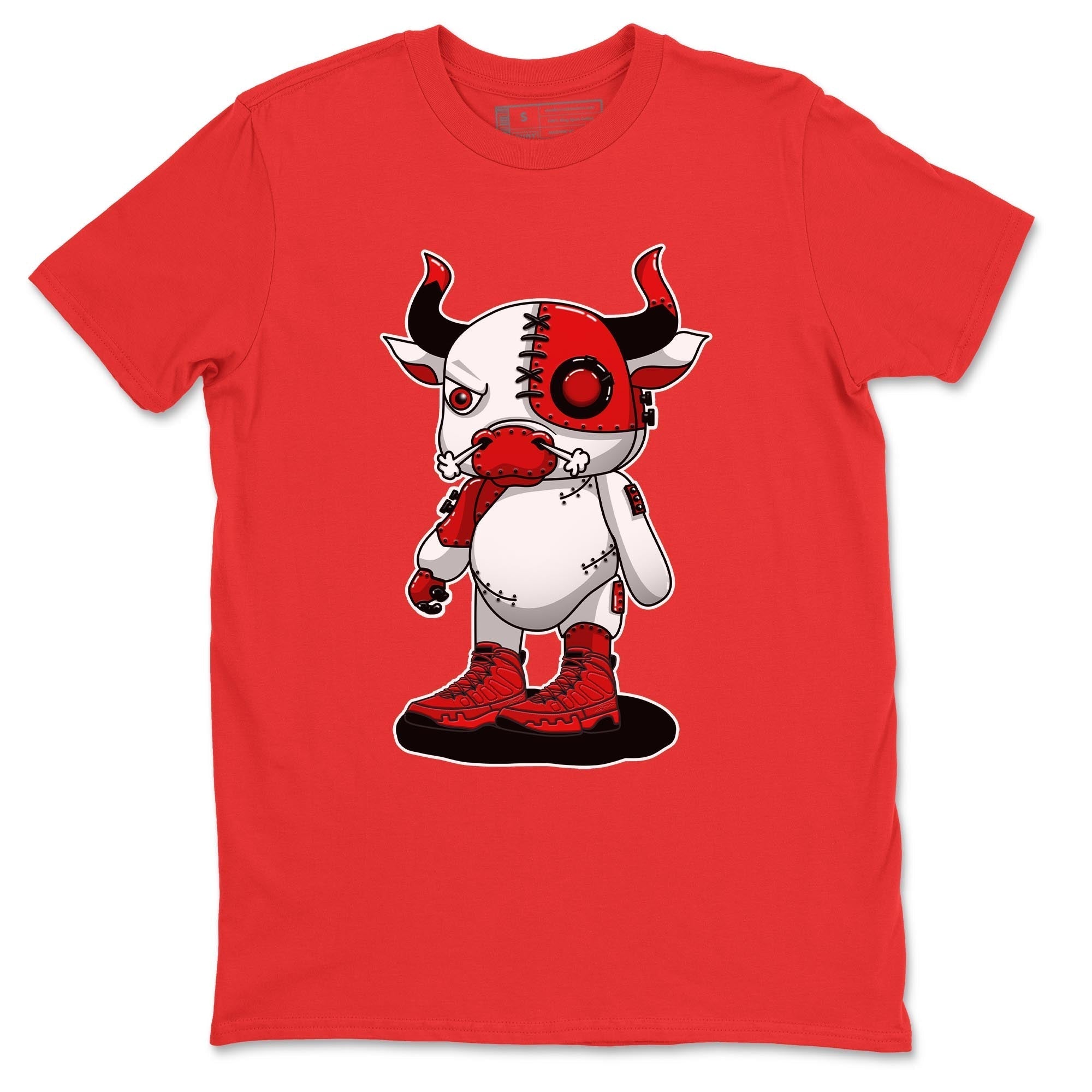 Jordan 9 Chile Red Shirt To Match Jordans Cyborg Bull Sneaker Tees Jordan 9 Chile Red Drip Gear Zone Sneaker Matching Clothing Unisex Shirts