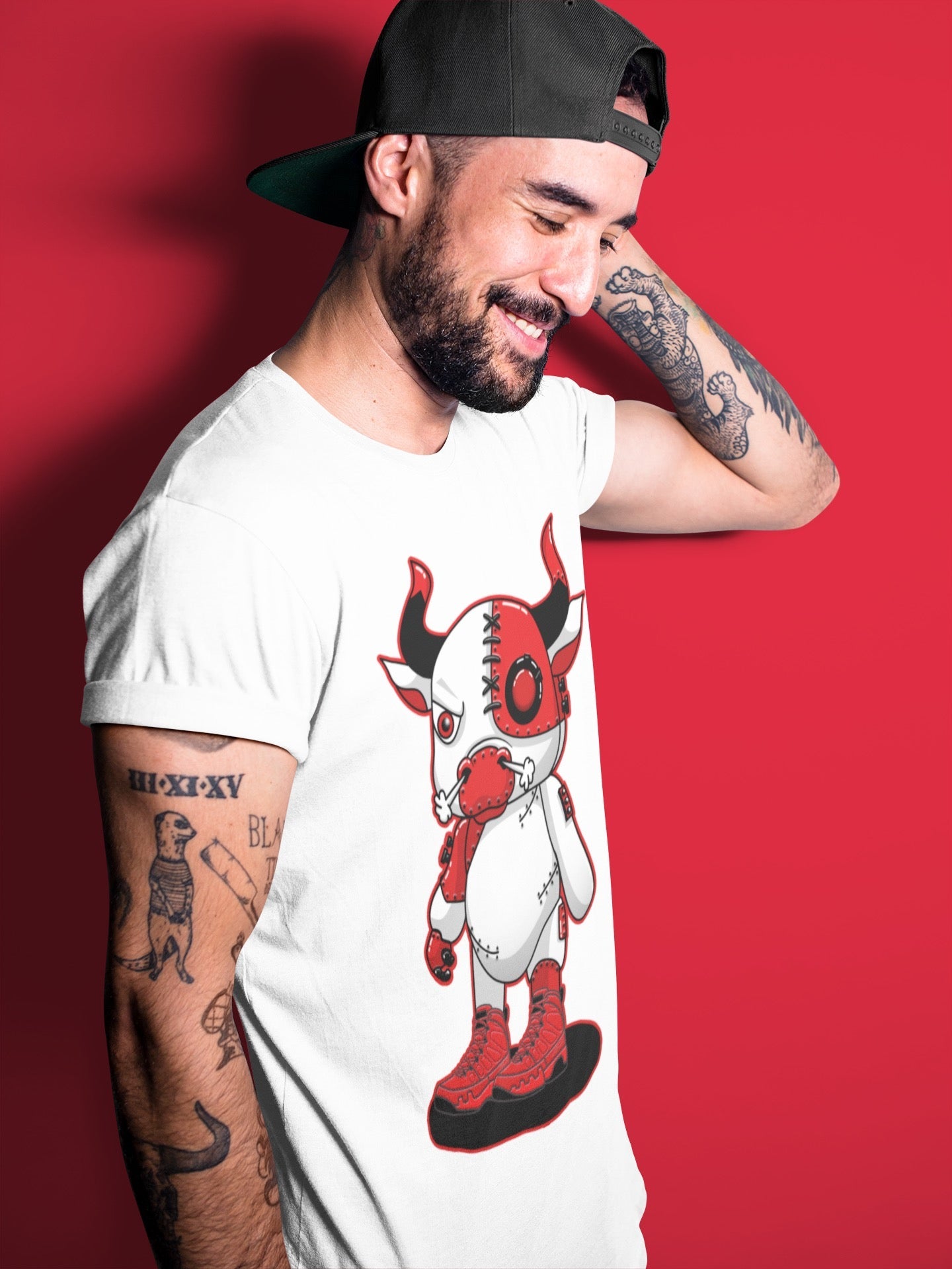 Jordan 9 Chile Red Shirt To Match Jordans Cyborg Bull Sneaker Tees Jordan 9 Chile Red Drip Gear Zone Sneaker Matching Clothing Unisex Shirts