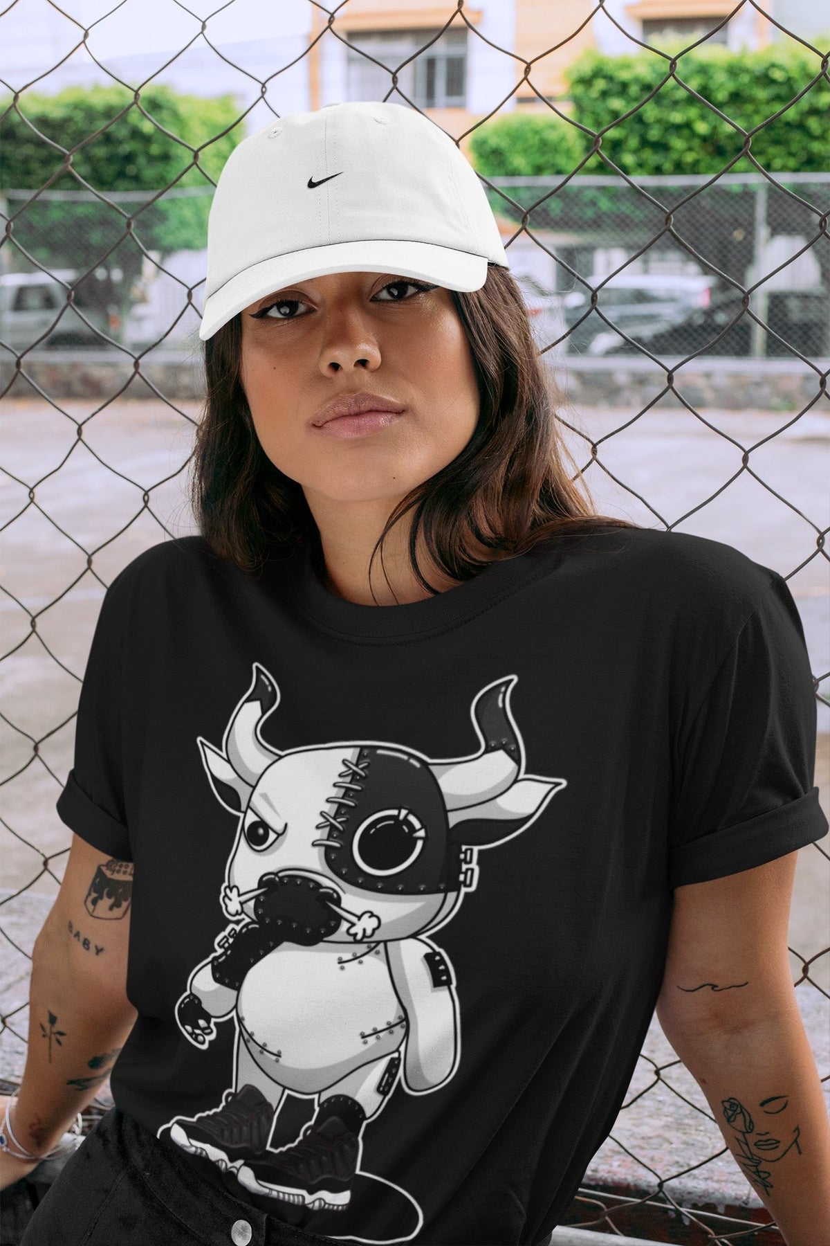 Jordan 11 72-10 Sneaker Matching T-Shirt Cyborg Bull Sneaker Tees Jordan 11 72-10 Sneaker Release Tees Crew Neck Tees