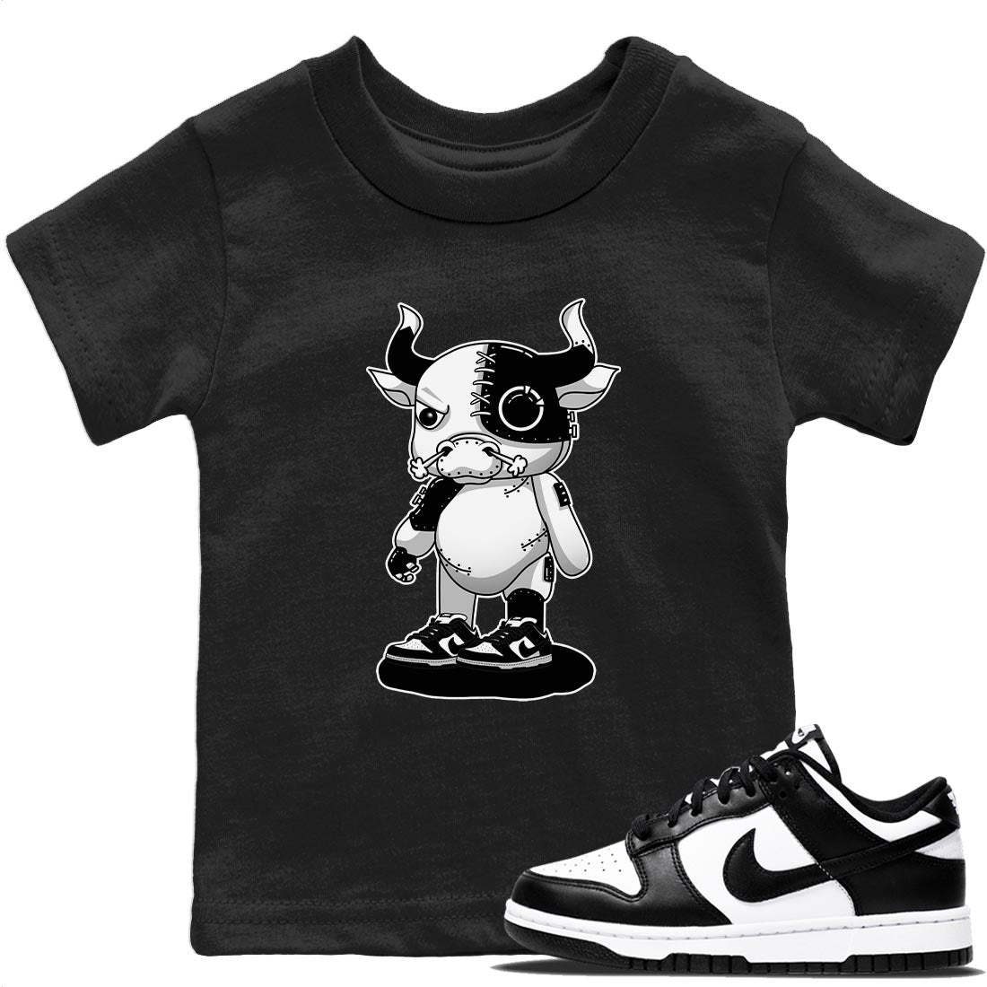 Dunk Panda Sneaker Match Tees Cyborg bull Sneaker Tees Dunk Panda Jordan to match sneaker T-Shirt Kids Shirts