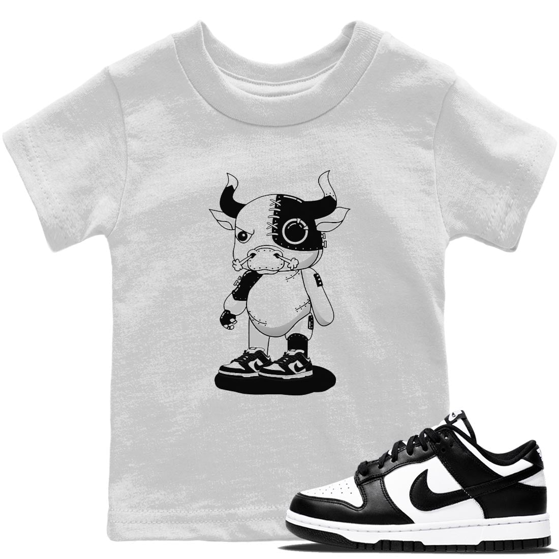 Dunk Panda Sneaker Match Tees Cyborg bull Sneaker Tees Dunk Panda Jordan to match sneaker T-Shirt Kids Shirts