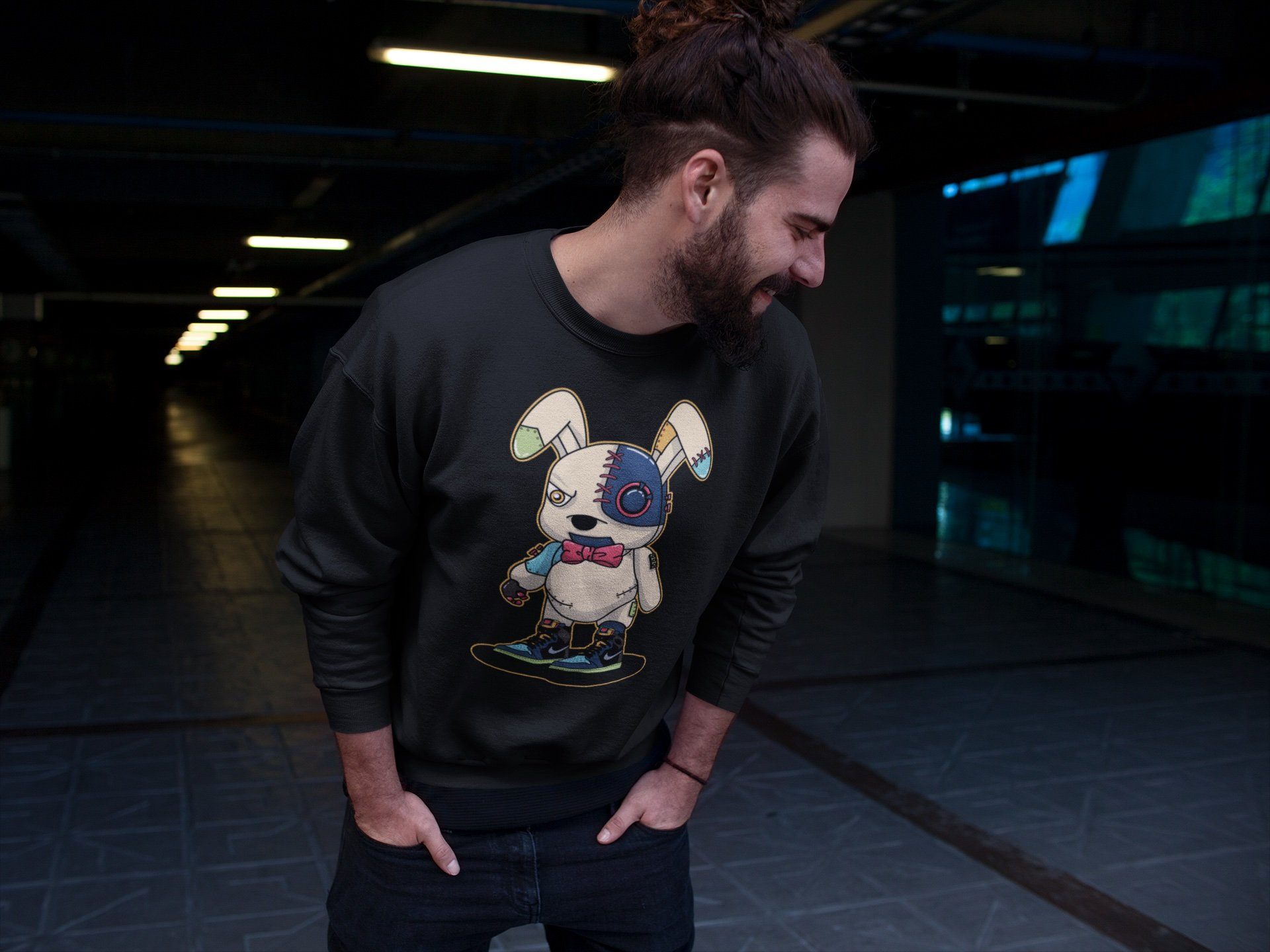 Jordan 1 Bio Hack Sneaker Match Tees Cyborg Bunny Sneaker Tees Jordan 1 Bio Hack Jordan to match sneaker T-Shirt Crew Neck Shirts