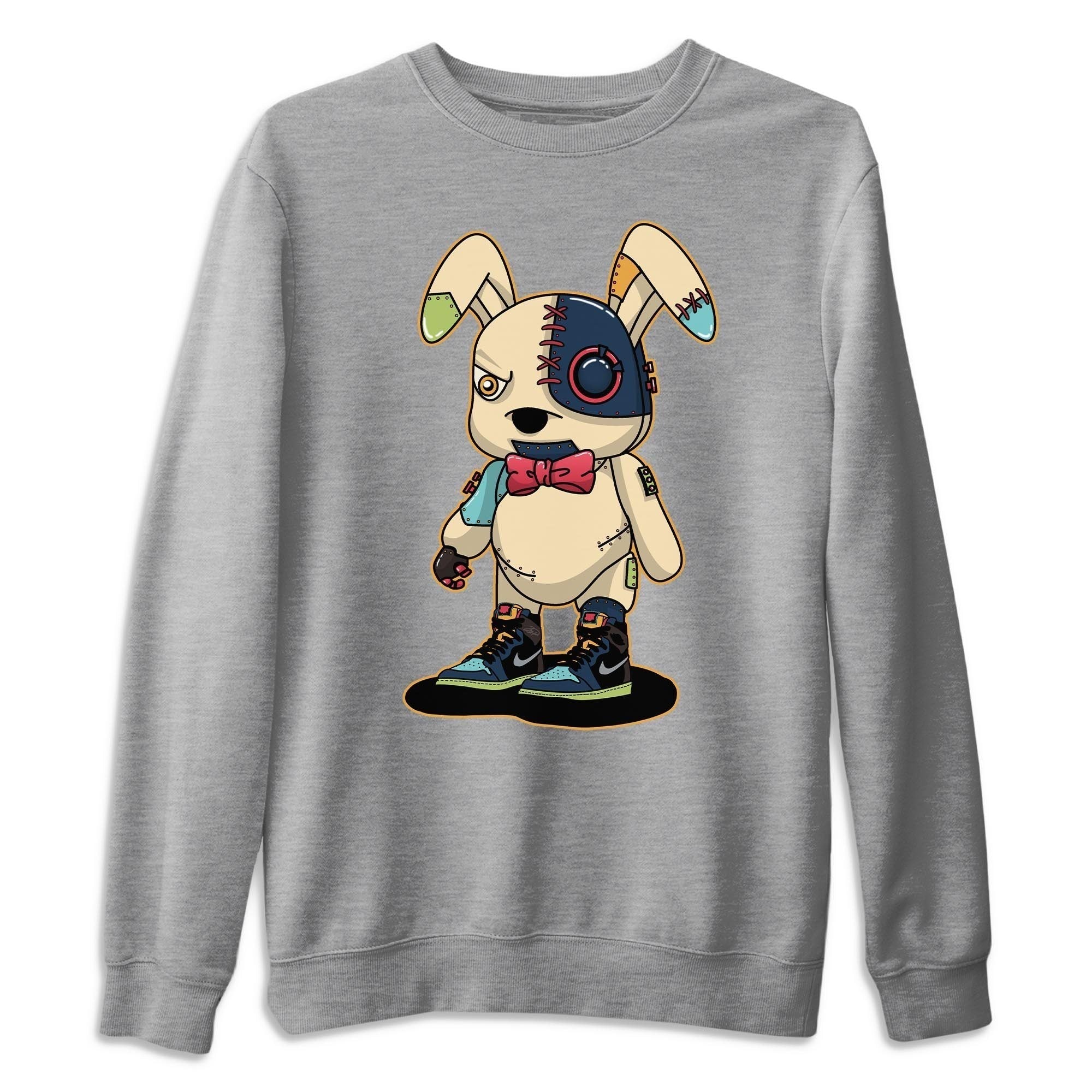 Jordan 1 Bio Hack Sneaker Match Tees Cyborg Bunny Sneaker Tees Jordan 1 Bio Hack Jordan to match sneaker T-Shirt Crew Neck Shirts