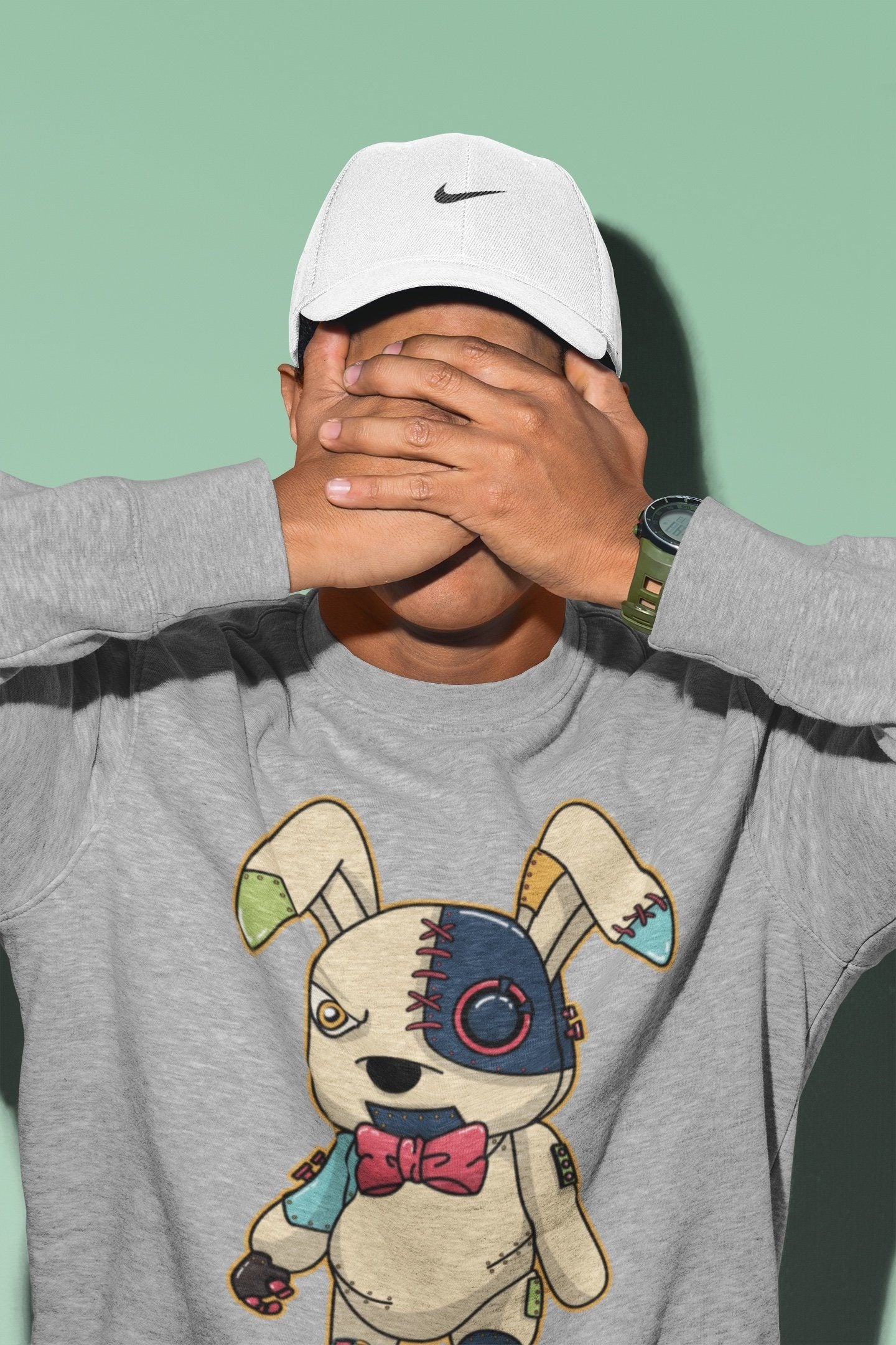 Jordan 1 Bio Hack Sneaker Match Tees Cyborg Bunny Sneaker Tees Jordan 1 Bio Hack Jordan to match sneaker T-Shirt Crew Neck Shirts