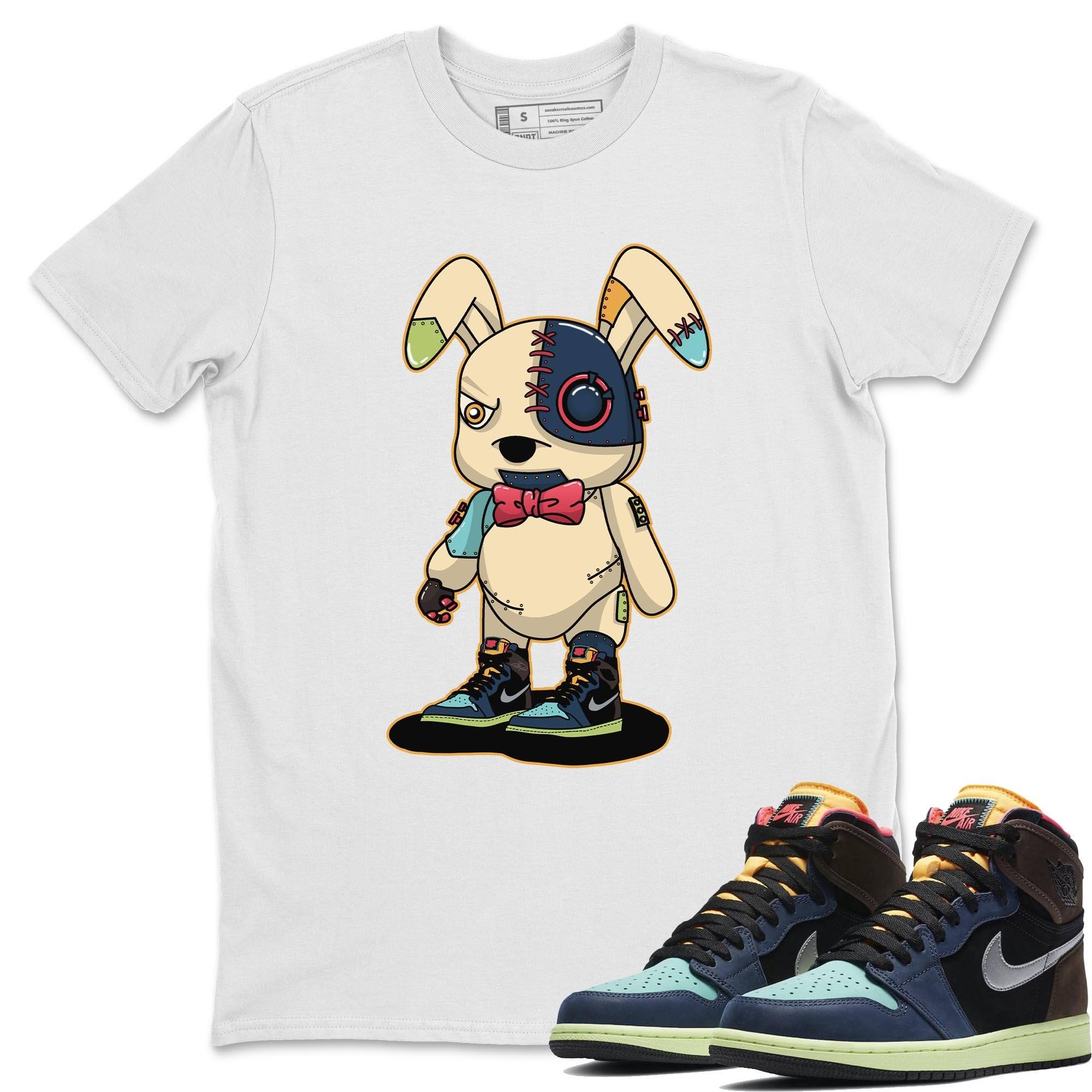 Jordan 1 Bio Hack Sneaker Match Tees Cyborg Bunny Sneaker Tees Jordan 1 Bio Hack Jordan to match sneaker T-Shirt Crew Neck Shirts
