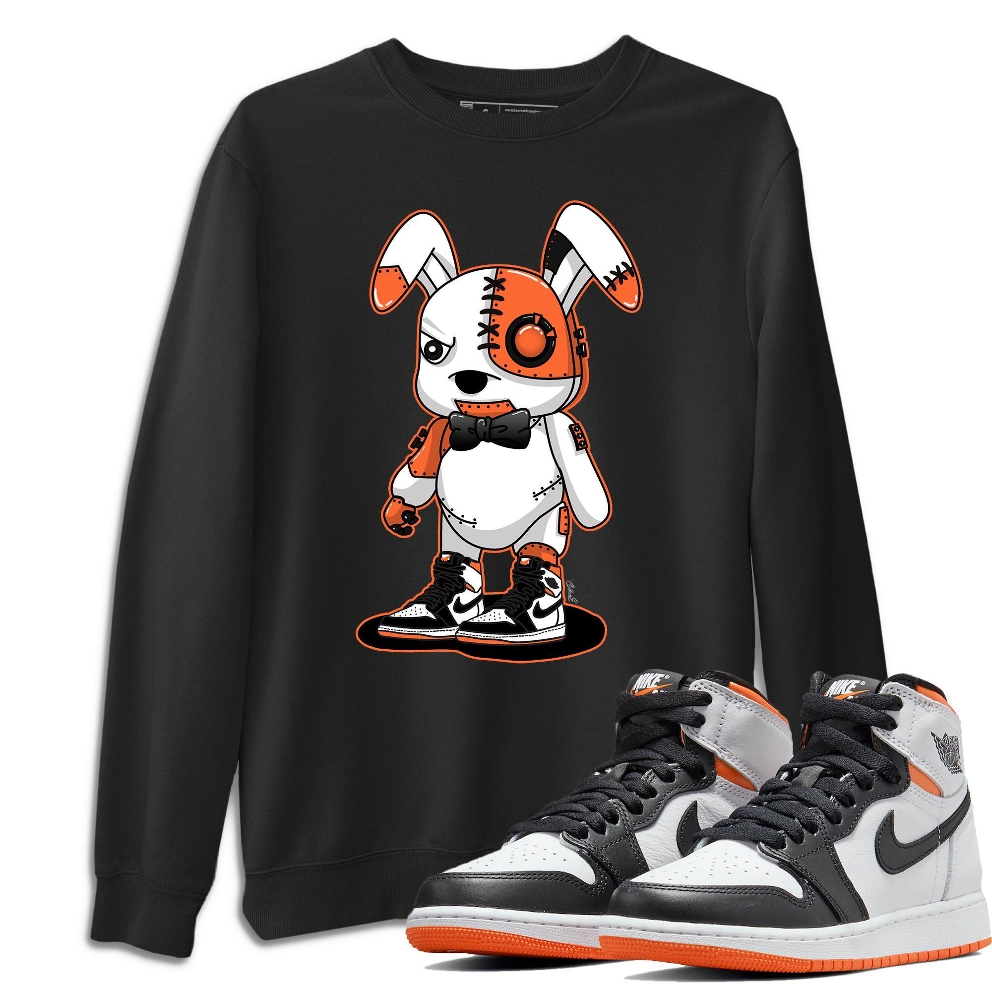 Jordan 1 Electro Orange Sneaker Matching T-Shirt Cyborg Bunny Sneaker Tees Jordan 1 Electro Orange Sneaker Release Tees Crew Neck Tees