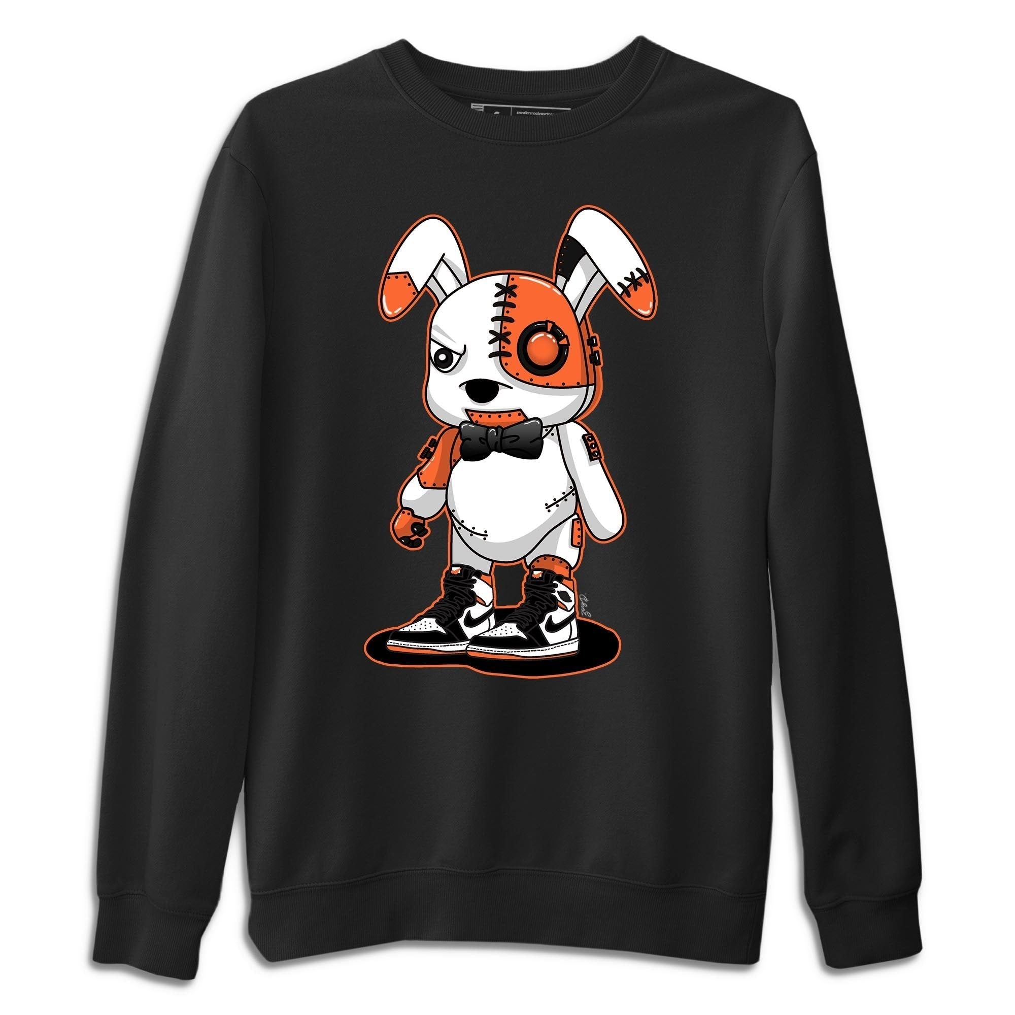 Jordan 1 Electro Orange Sneaker Matching T-Shirt Cyborg Bunny Sneaker Tees Jordan 1 Electro Orange Sneaker Release Tees Crew Neck Tees