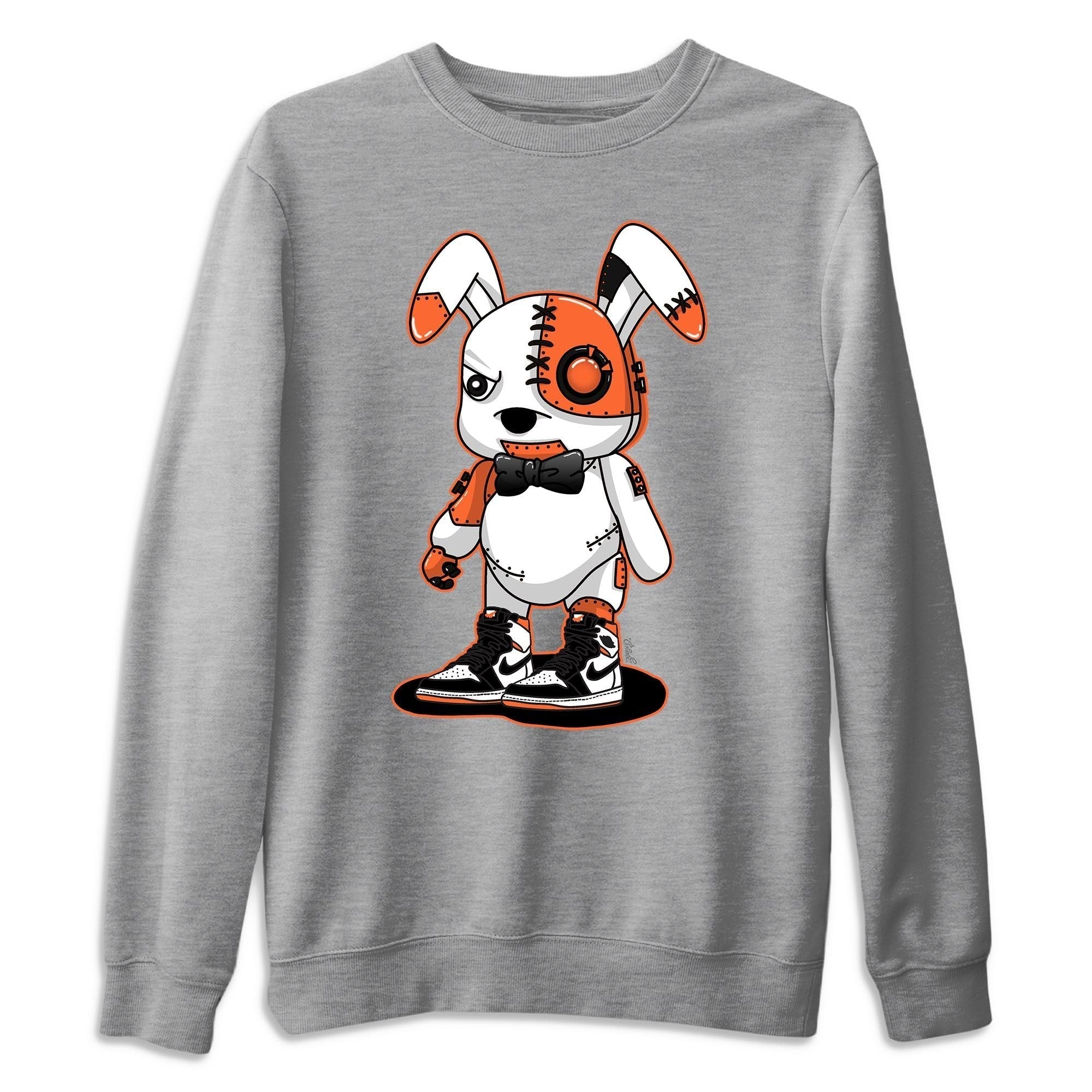 Jordan 1 Electro Orange Sneaker Matching T-Shirt Cyborg Bunny Sneaker Tees Jordan 1 Electro Orange Sneaker Release Tees Crew Neck Tees