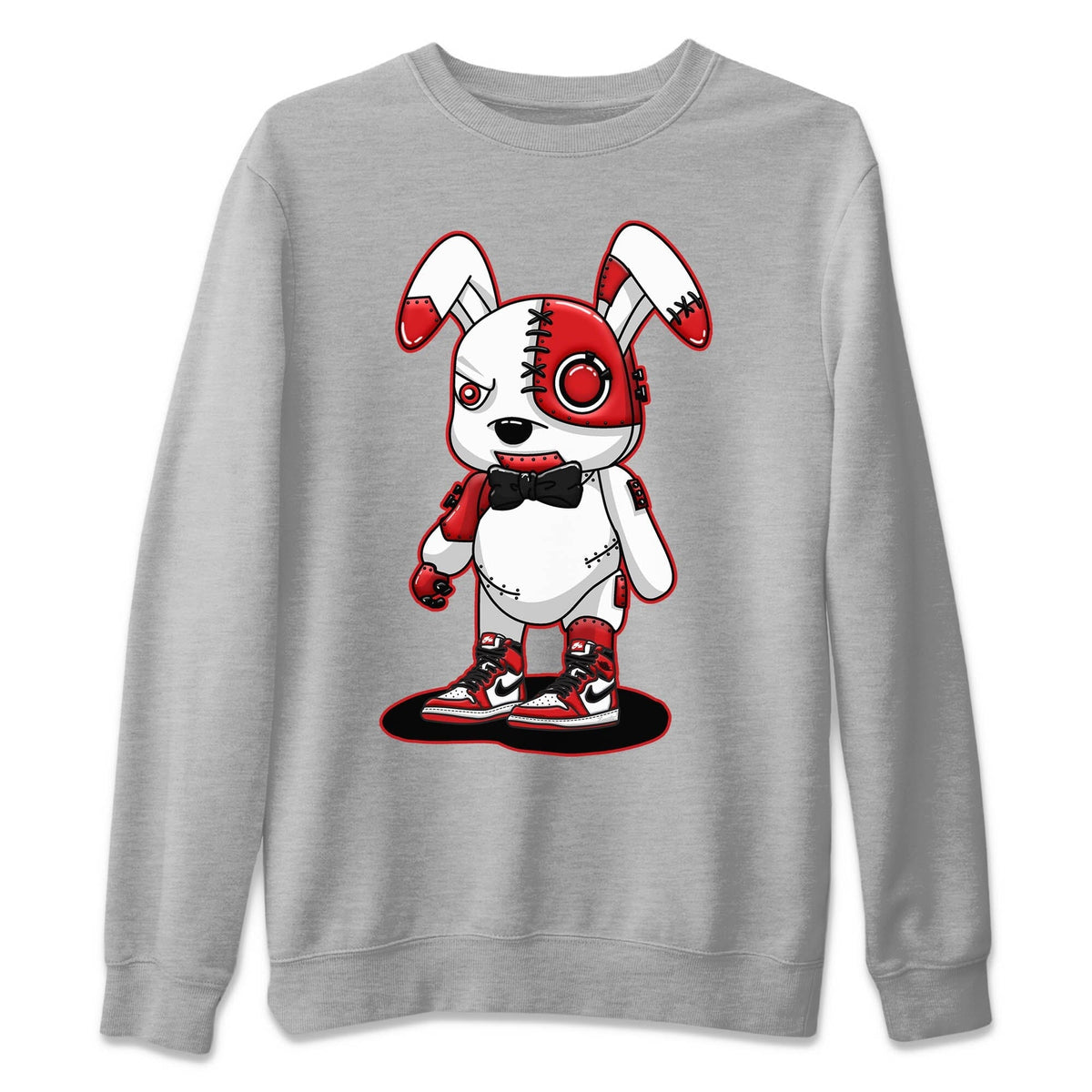 Jordan 1 lost & found Sneaker Matching T-Shirt Cyborg Bunny Sneaker Tees Jordan 1 lost & found Sneaker Release Tees Crew Neck Tees
