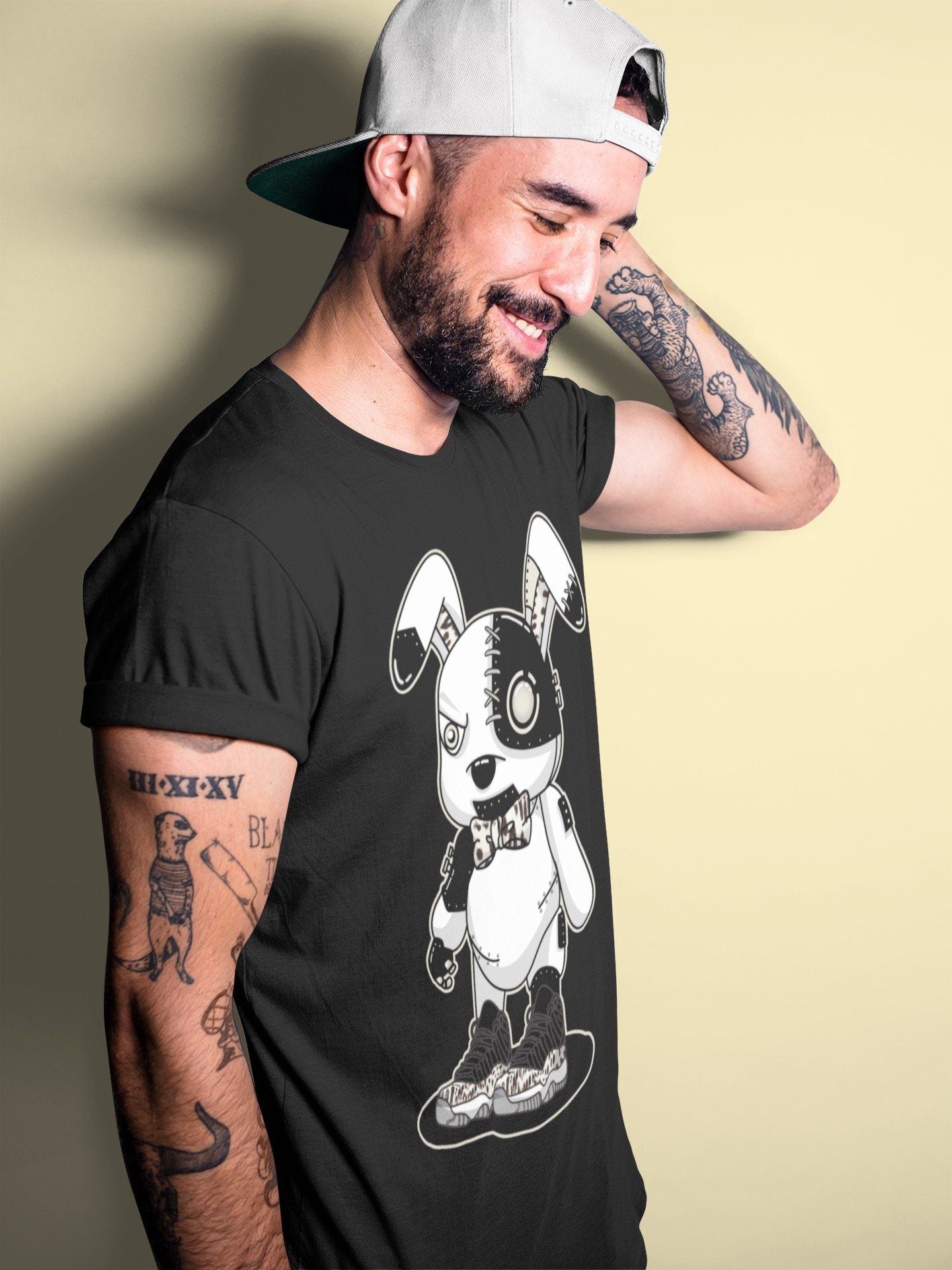 Jordan 11 Animal Instinct Shirt To Match Jordans Cyborg Bunny Sneaker Tees Jordan 11 Animal Instinct Drip Gear Zone Sneaker Matching Clothing Unisex Shirts