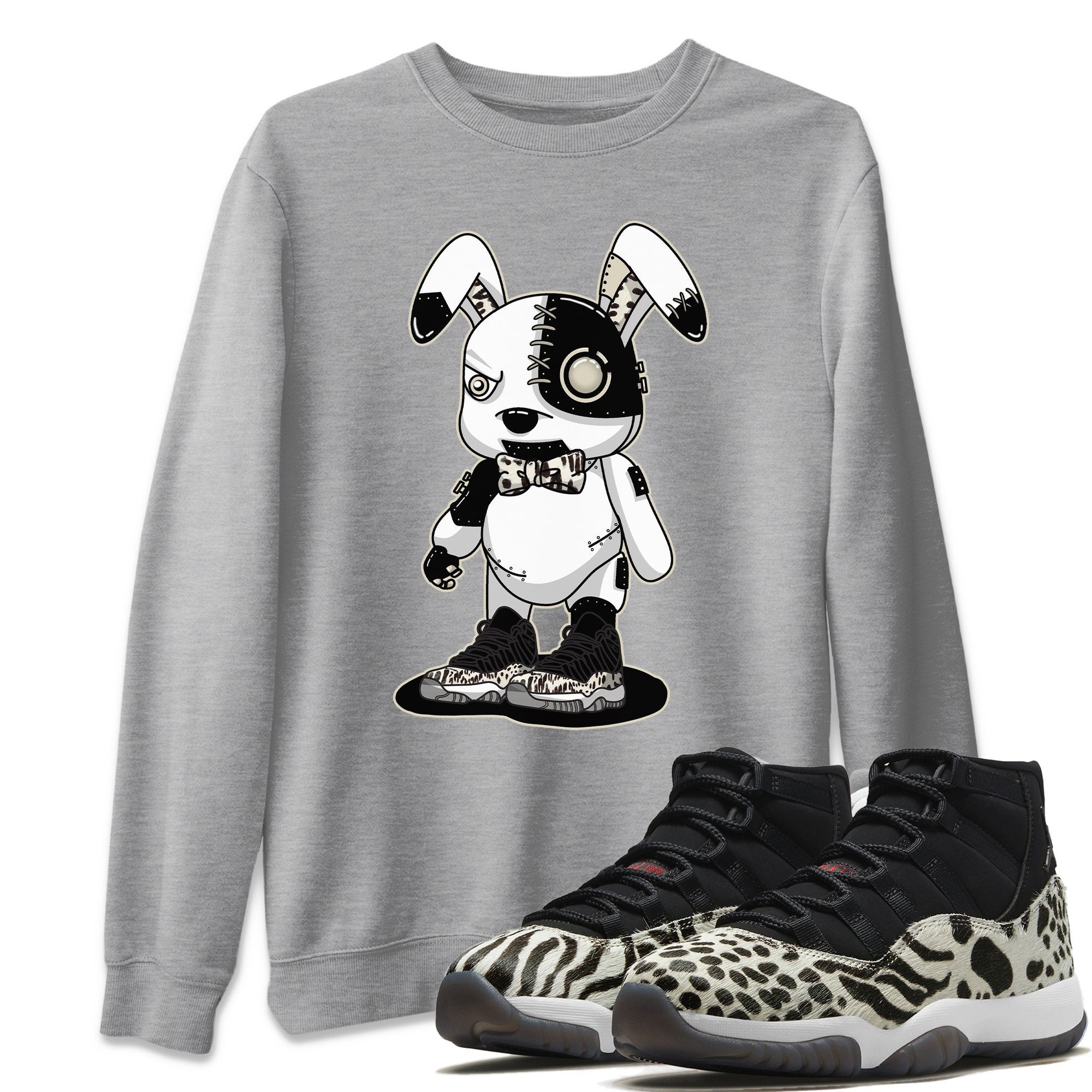 Jordan 11 Animal Instinct Shirt To Match Jordans Cyborg Bunny Sneaker Tees Jordan 11 Animal Instinct Drip Gear Zone Sneaker Matching Clothing Unisex Shirts