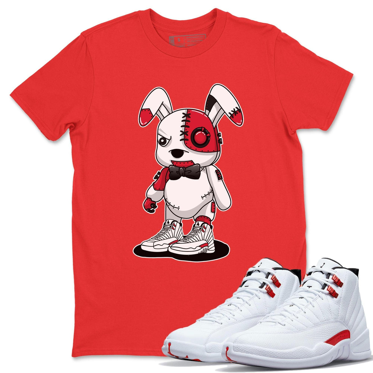 Jordan 12 Twist Shirt To Match Jordans Cyborg Bunny Sneaker Tees Jordan 12 Twist Drip Gear Zone Sneaker Matching Clothing Unisex Shirts