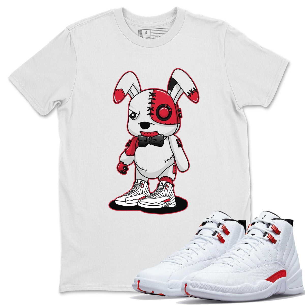 Jordan 12 Twist Shirt To Match Jordans Cyborg Bunny Sneaker Tees Jordan 12 Twist Drip Gear Zone Sneaker Matching Clothing Unisex Shirts