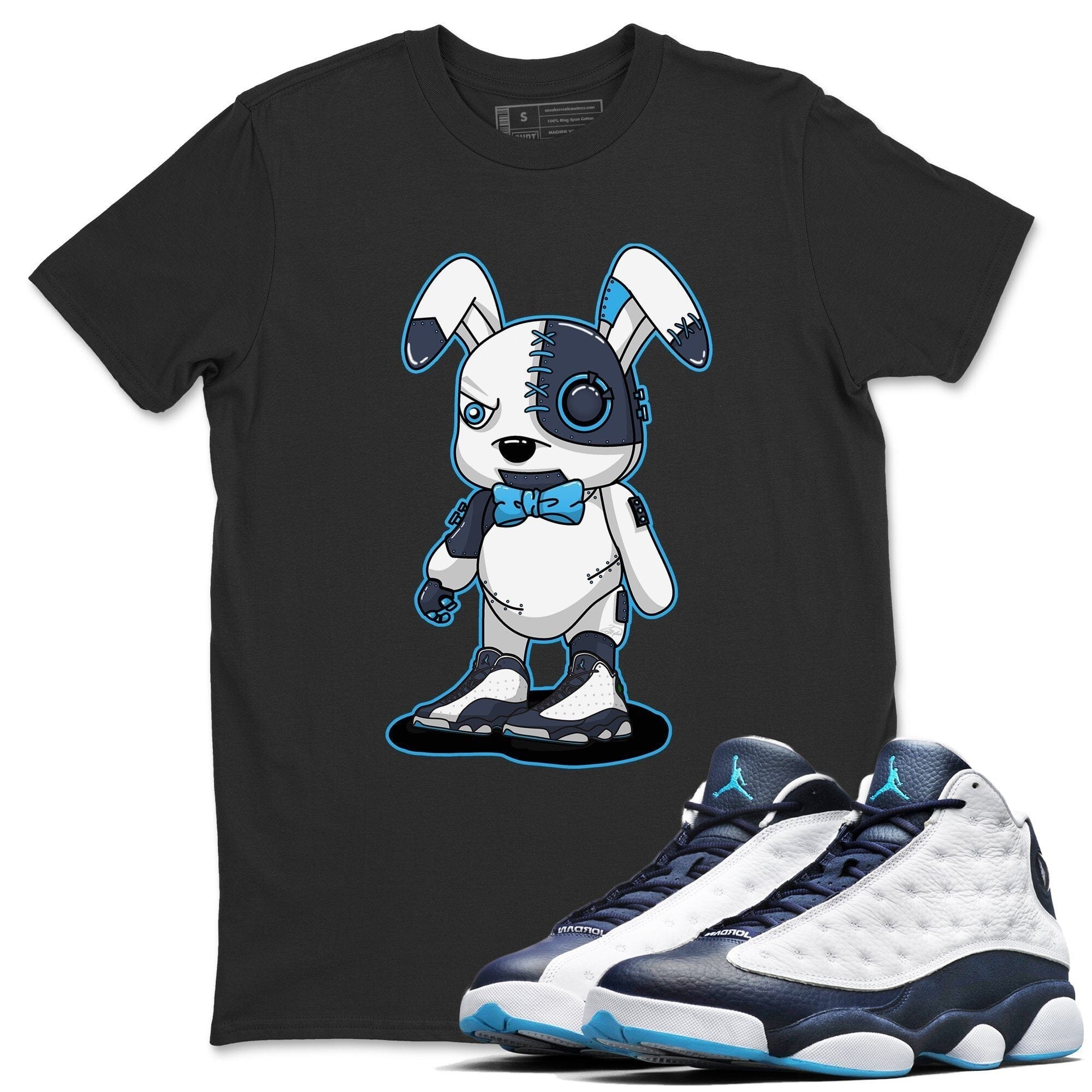 Jordan 13 Obsidian Shirt To Match Jordans Cyborg Bunny Sneaker Tees Jordan 13 Obsidian Drip Gear Zone Sneaker Matching Clothing Unisex Shirts