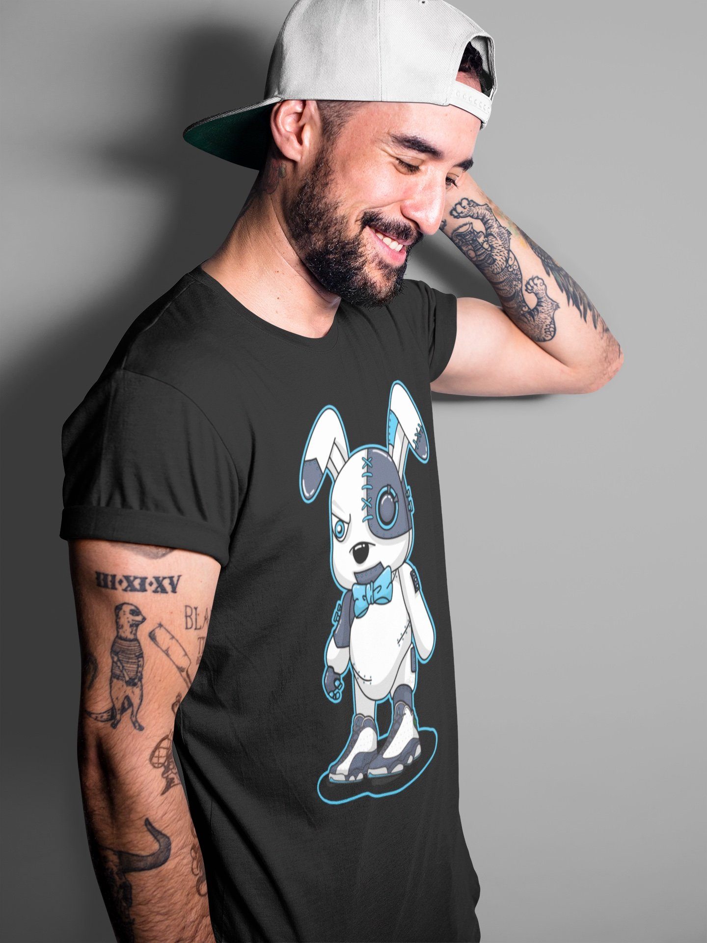 Jordan 13 Obsidian Shirt To Match Jordans Cyborg Bunny Sneaker Tees Jordan 13 Obsidian Drip Gear Zone Sneaker Matching Clothing Unisex Shirts