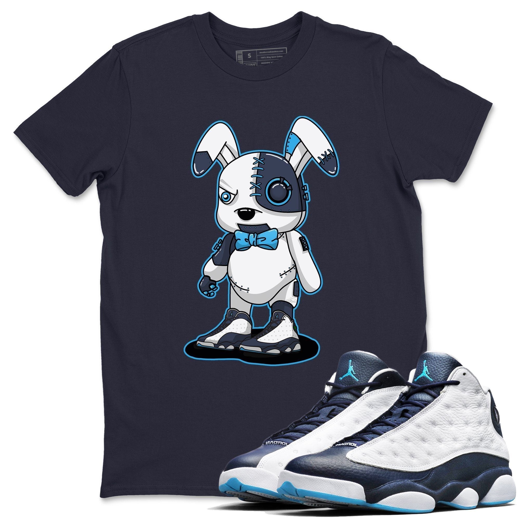 Jordan 13 Obsidian Shirt To Match Jordans Cyborg Bunny Sneaker Tees Jordan 13 Obsidian Drip Gear Zone Sneaker Matching Clothing Unisex Shirts