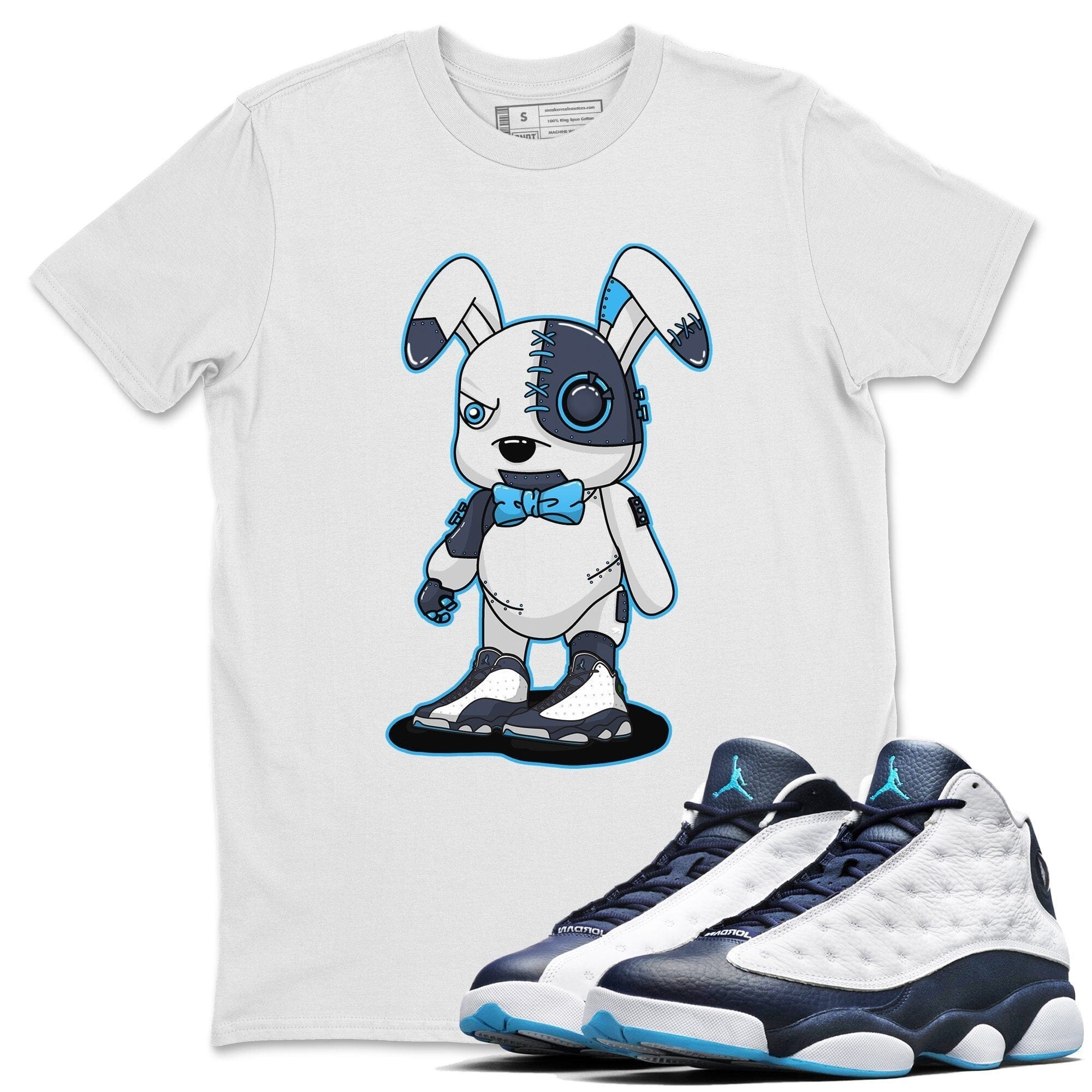 Jordan 13 Obsidian Shirt To Match Jordans Cyborg Bunny Sneaker Tees Jordan 13 Obsidian Drip Gear Zone Sneaker Matching Clothing Unisex Shirts