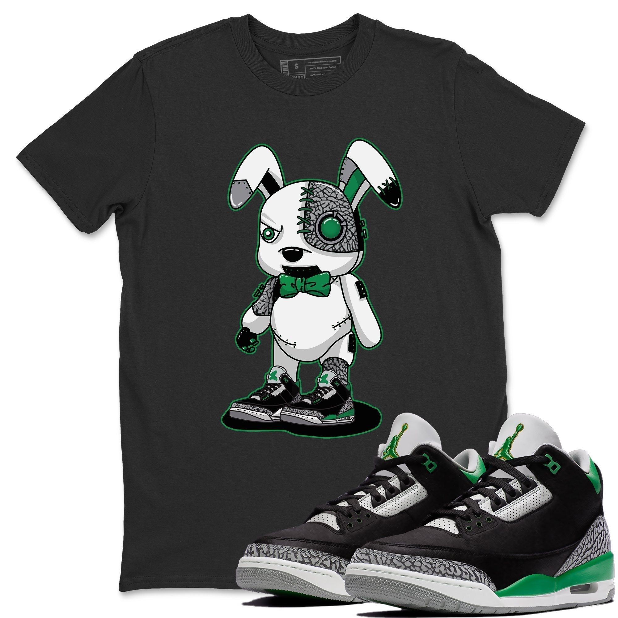 Jordan 3 Pine Green Shirt To Match Jordans Cyborg Bunny Sneaker Tees Jordan 3 Pine Green Drip Gear Zone Sneaker Matching Clothing Unisex Shirts