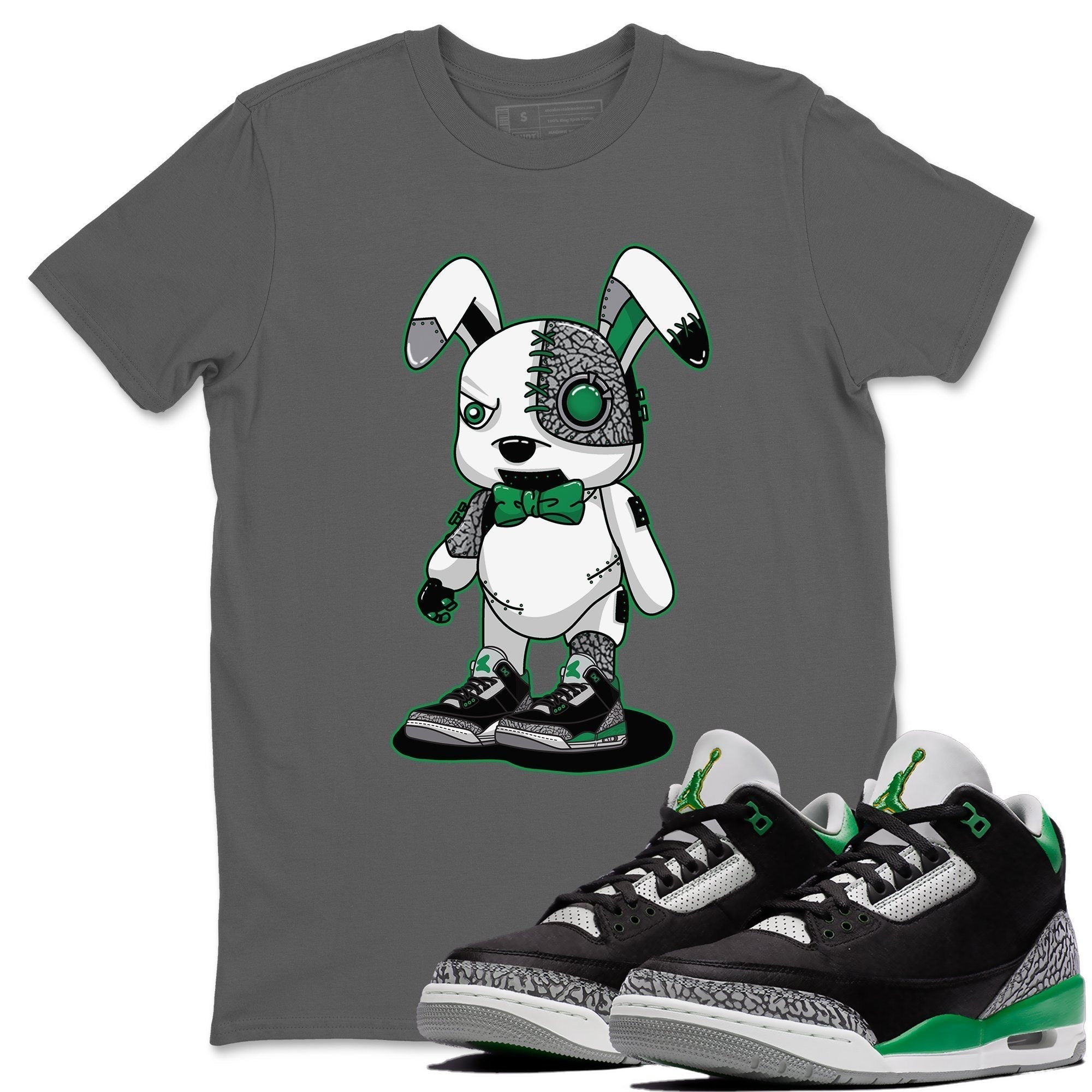 Jordan 3 Pine Green Shirt To Match Jordans Cyborg Bunny Sneaker Tees Jordan 3 Pine Green Drip Gear Zone Sneaker Matching Clothing Unisex Shirts