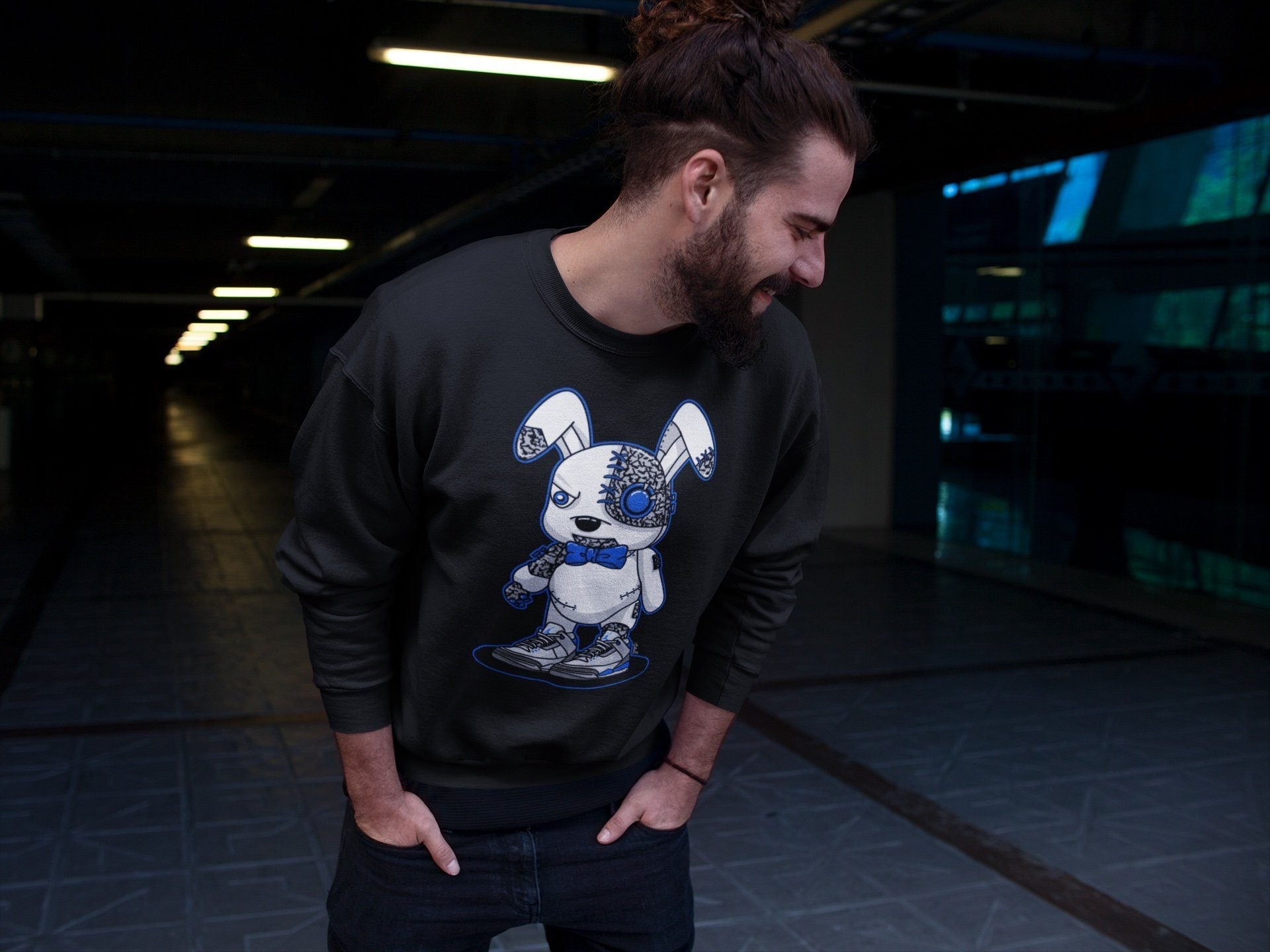 Jordan 3 Racer Blue Shirt To Match Jordans Cyborg Bunny Sneaker Tees Jordan 3 Racer Blue Drip Gear Zone Sneaker Matching Clothing Unisex Shirts