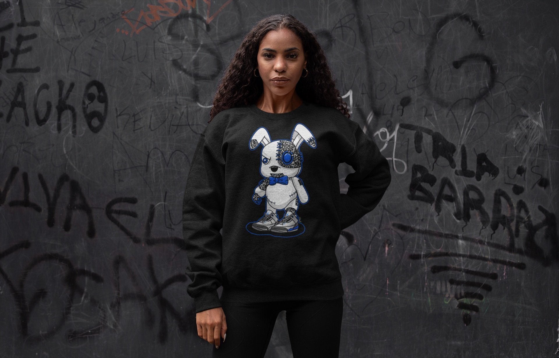 Jordan 3 Racer Blue Shirt To Match Jordans Cyborg Bunny Sneaker Tees Jordan 3 Racer Blue Drip Gear Zone Sneaker Matching Clothing Unisex Shirts