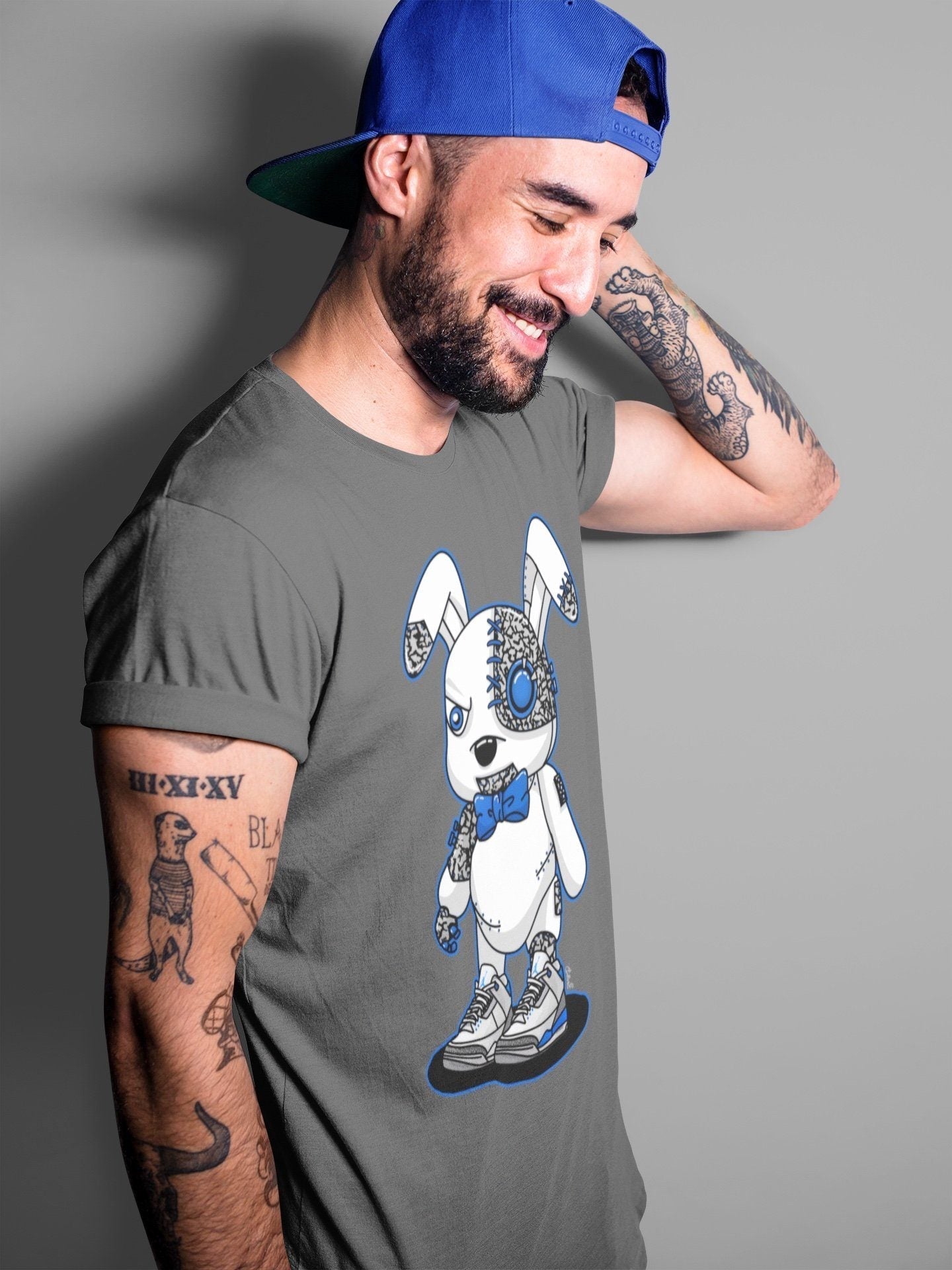 Jordan 3 Racer Blue Shirt To Match Jordans Cyborg Bunny Sneaker Tees Jordan 3 Racer Blue Drip Gear Zone Sneaker Matching Clothing Unisex Shirts