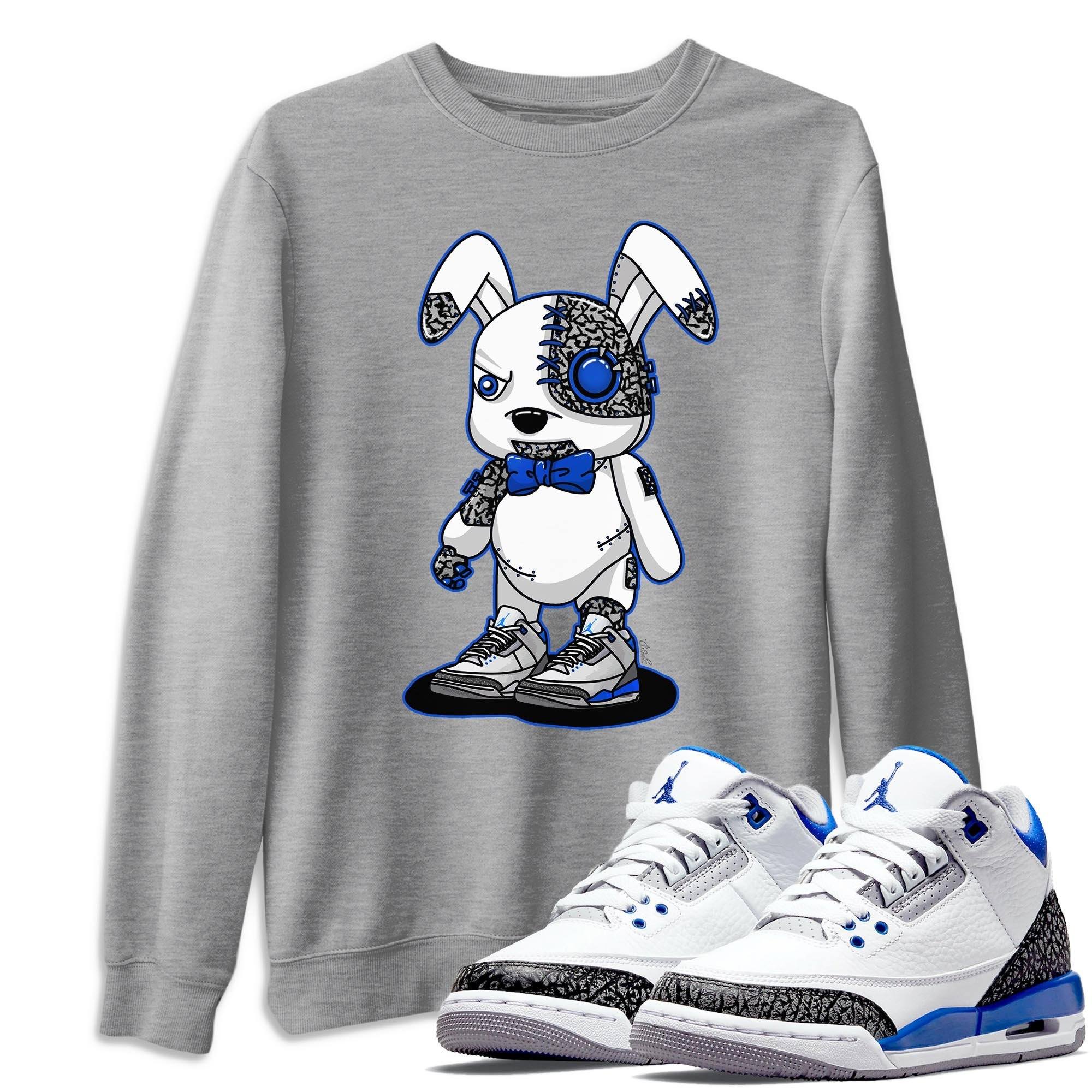 Jordan 3 Racer Blue Shirt To Match Jordans Cyborg Bunny Sneaker Tees Jordan 3 Racer Blue Drip Gear Zone Sneaker Matching Clothing Unisex Shirts