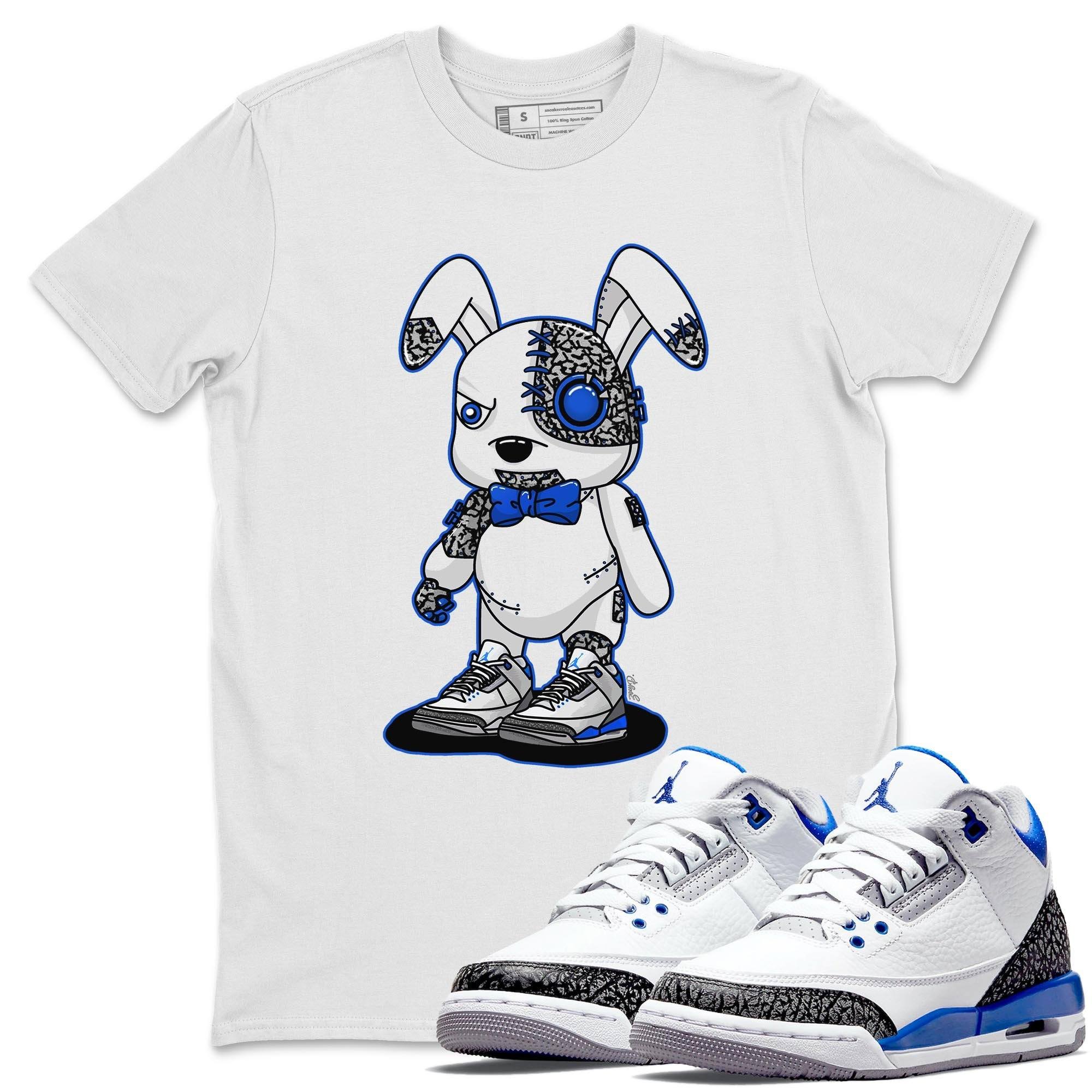Jordan 3 Racer Blue Shirt To Match Jordans Cyborg Bunny Sneaker Tees Jordan 3 Racer Blue Drip Gear Zone Sneaker Matching Clothing Unisex Shirts