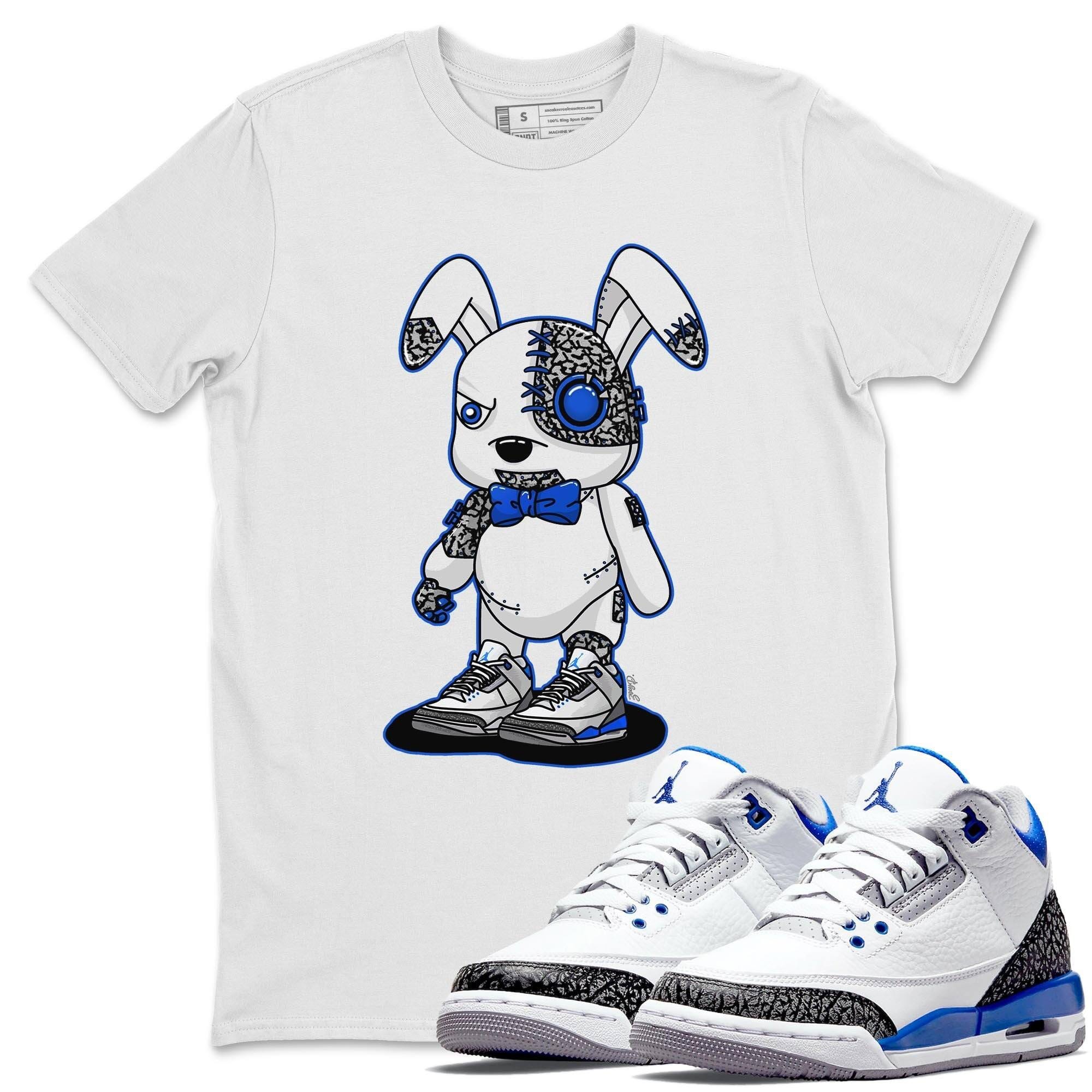 Jordan 3 Racer Blue Shirt To Match Jordans Cyborg Bunny Sneaker Tees Jordan 3 Racer Blue Drip Gear Zone Sneaker Matching Clothing Unisex Shirts