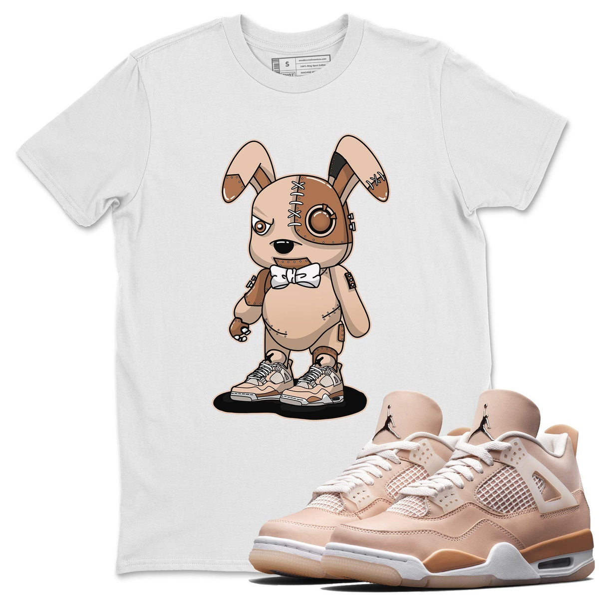 Jordan 4 Shimmer Shirt To Match Jordans Cyborg Bunny Sneaker Tees Jordan 4 Shimmer Drip Gear Zone Sneaker Matching Clothing Unisex Shirts