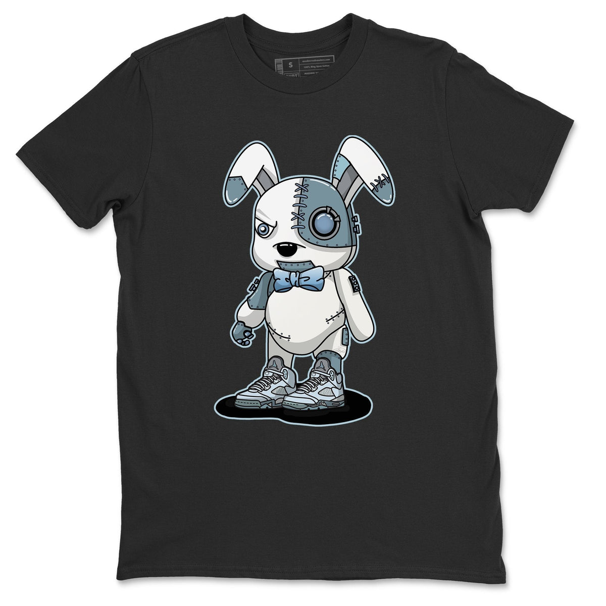 Jordan 5 Blue Bird Shirt To Match Jordans Cyborg Bunny Sneaker Tees Jordan 5 Blue Bird Drip Gear Zone Sneaker Matching Clothing Unisex Shirts