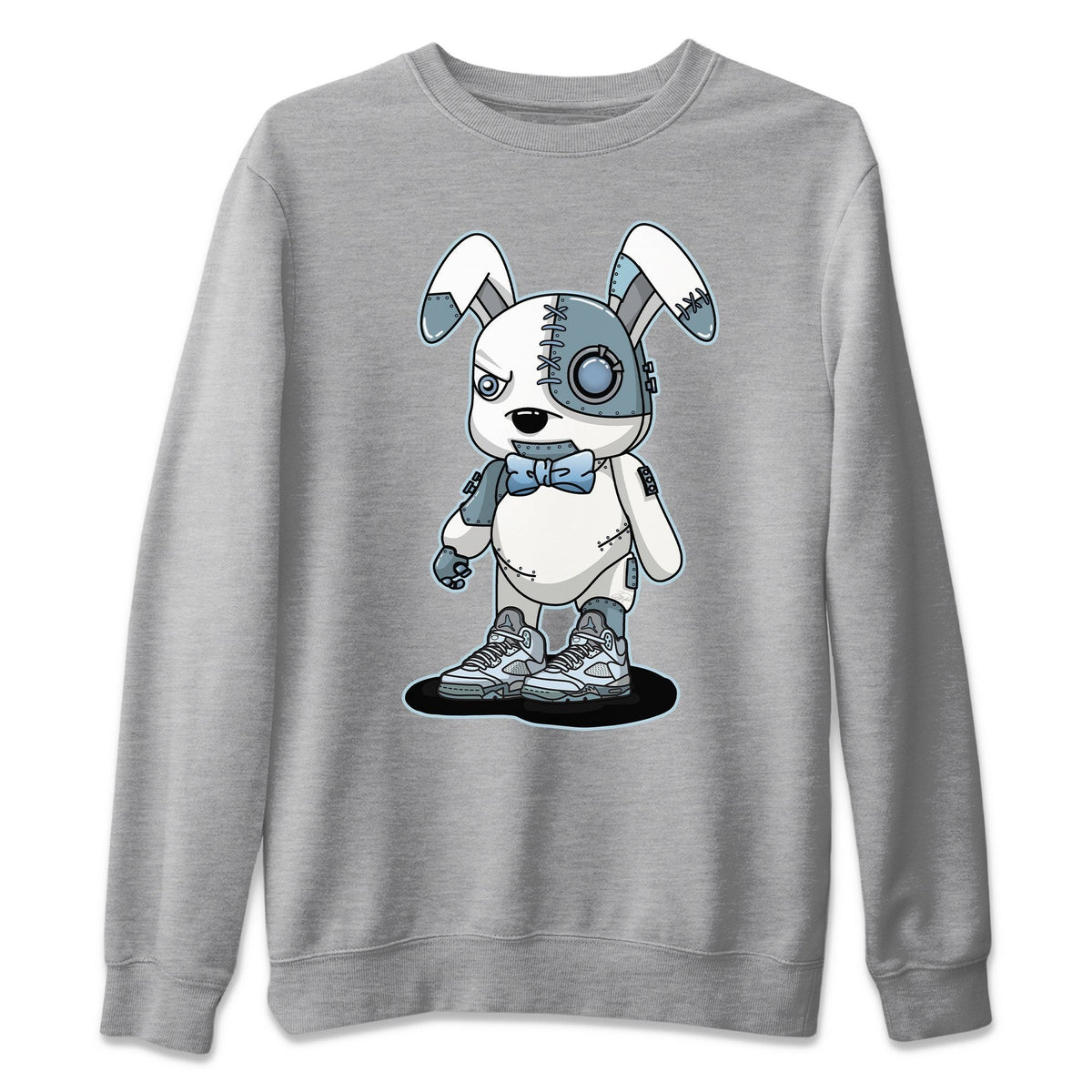 Jordan 5 Blue Bird Shirt To Match Jordans Cyborg Bunny Sneaker Tees Jordan 5 Blue Bird Drip Gear Zone Sneaker Matching Clothing Unisex Shirts