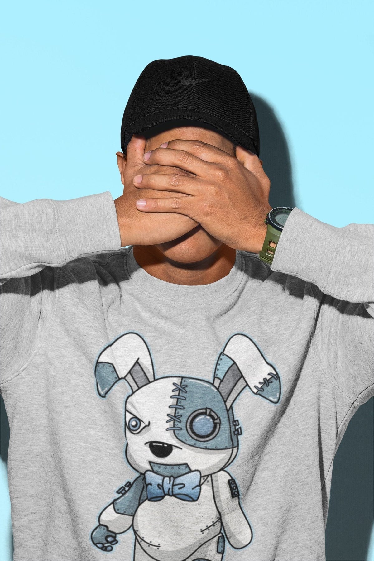 Jordan 5 Blue Bird Shirt To Match Jordans Cyborg Bunny Sneaker Tees Jordan 5 Blue Bird Drip Gear Zone Sneaker Matching Clothing Unisex Shirts