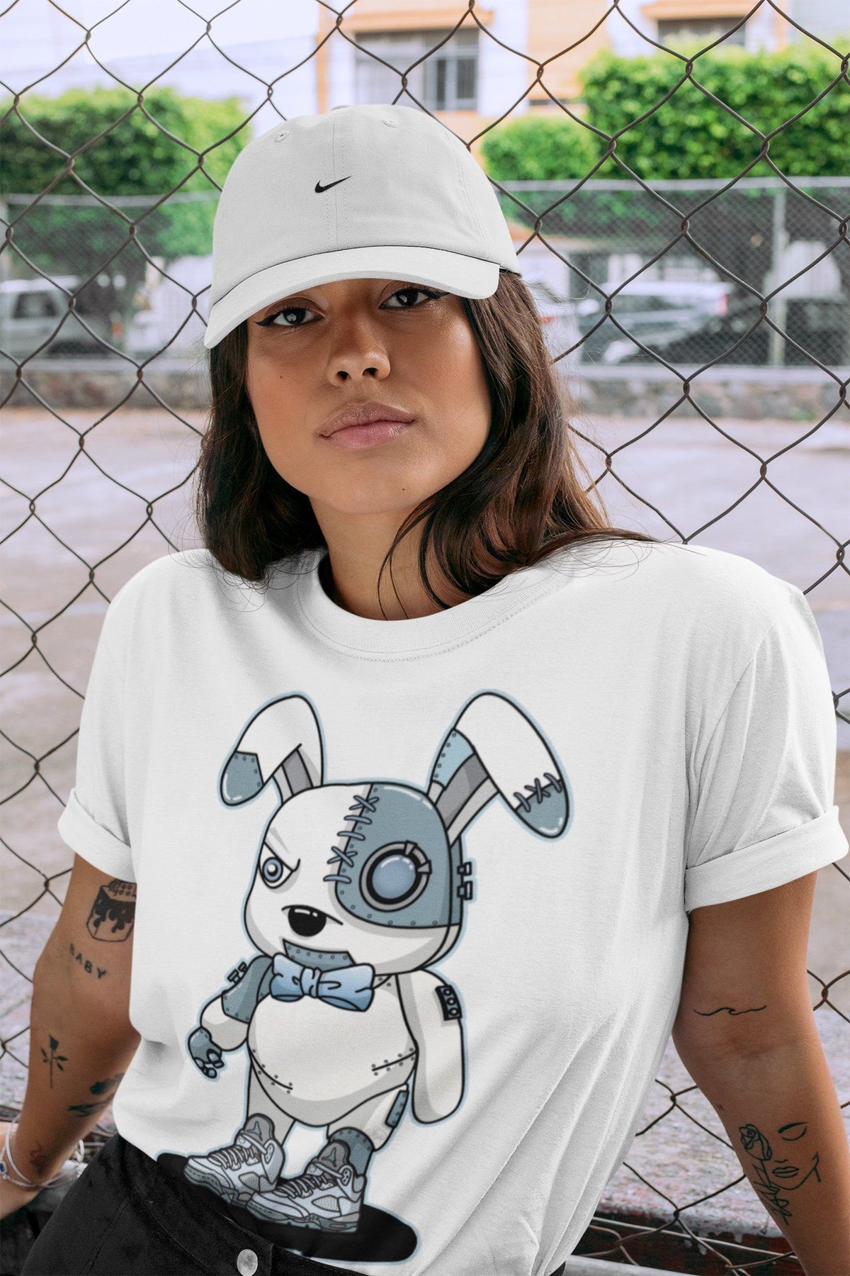 Jordan 5 Blue Bird Shirt To Match Jordans Cyborg Bunny Sneaker Tees Jordan 5 Blue Bird Drip Gear Zone Sneaker Matching Clothing Unisex Shirts