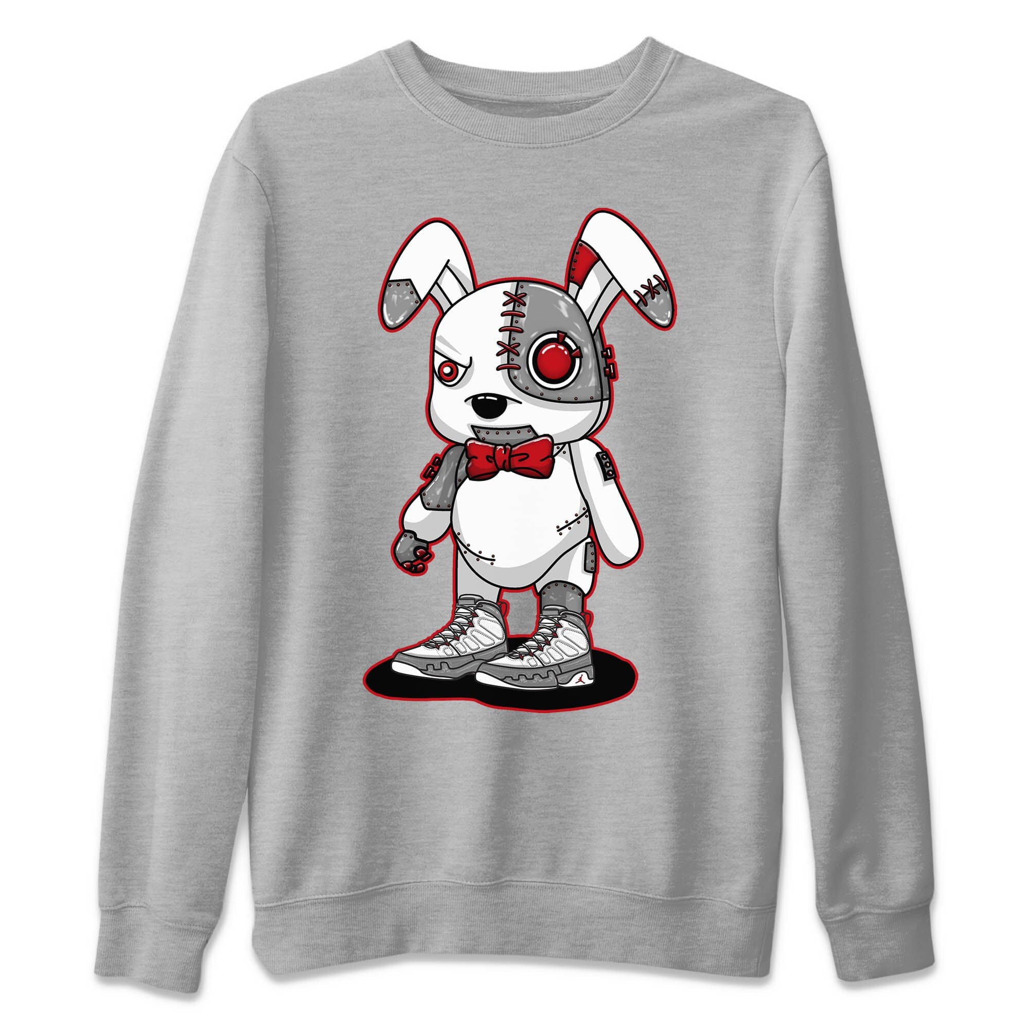 Jordan 9 Fire Red Shirt To Match Jordans Cyborg Bunny Sneaker Tees Jordan 9 Fire Red Drip Gear Zone Sneaker Matching Clothing Unisex Shirts