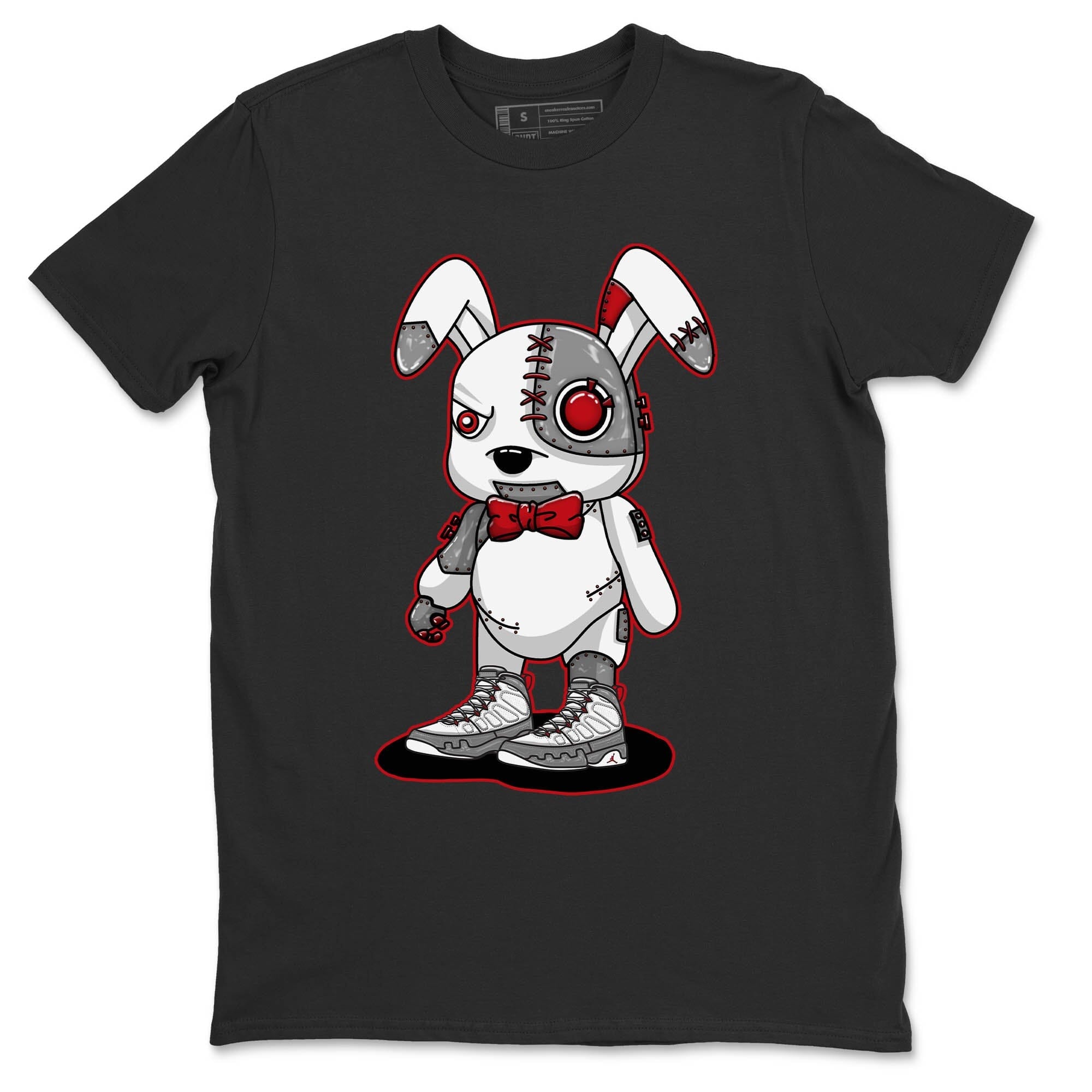 Jordan 9 Fire Red Shirt To Match Jordans Cyborg Bunny Sneaker Tees Jordan 9 Fire Red Drip Gear Zone Sneaker Matching Clothing Unisex Shirts
