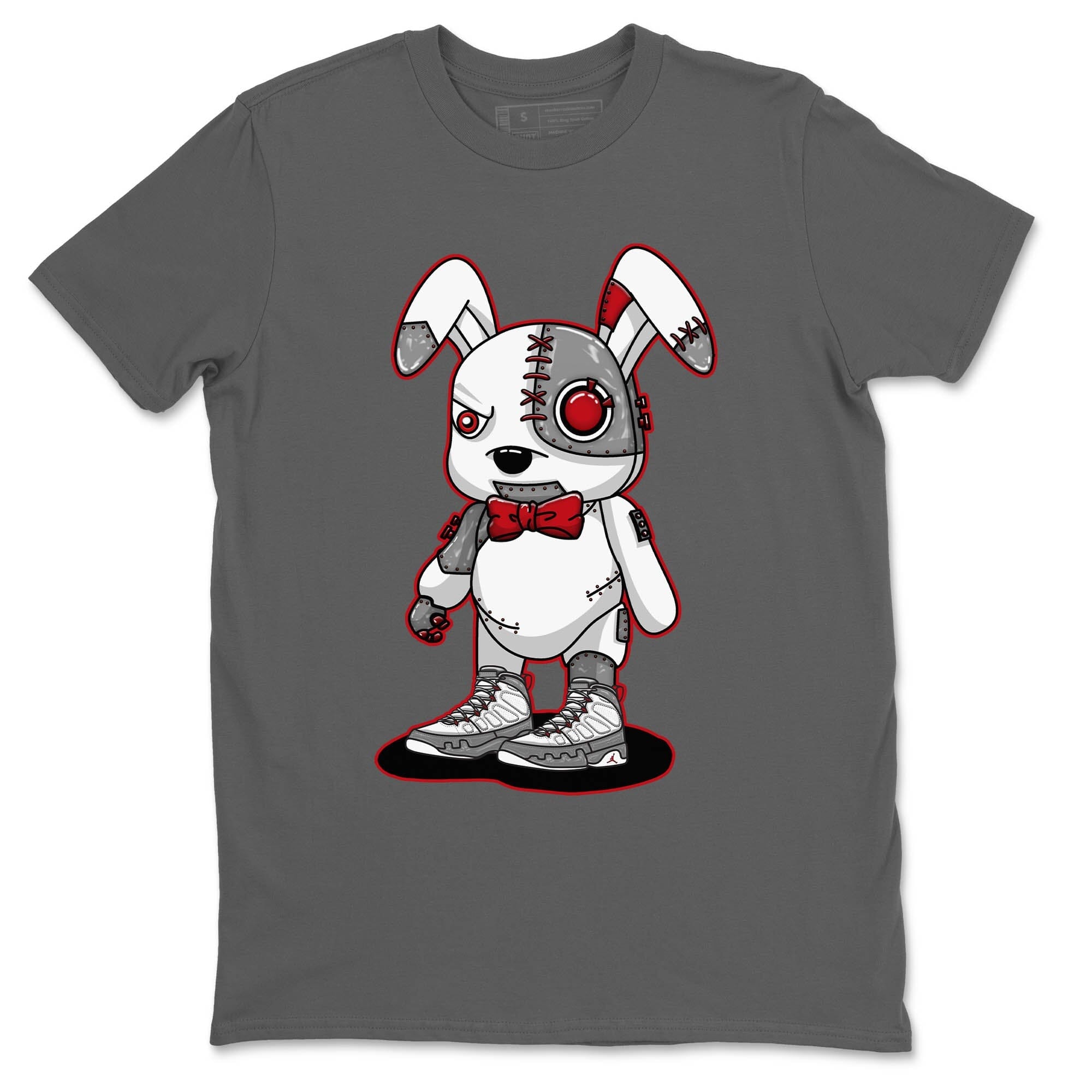 Jordan 9 Fire Red Shirt To Match Jordans Cyborg Bunny Sneaker Tees Jordan 9 Fire Red Drip Gear Zone Sneaker Matching Clothing Unisex Shirts