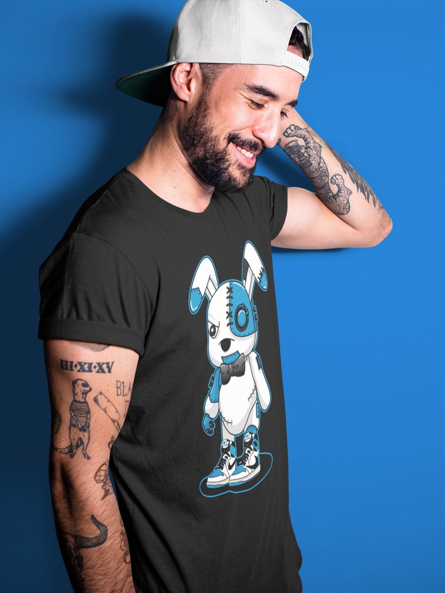 Jordan 1 Travis Scott Fragment Shirt To Match Jordans Cyborg Bunny Sneaker Tees Jordan 1 Travis Scott Fragment Drip Gear Zone Sneaker Matching Clothing Unisex Shirts