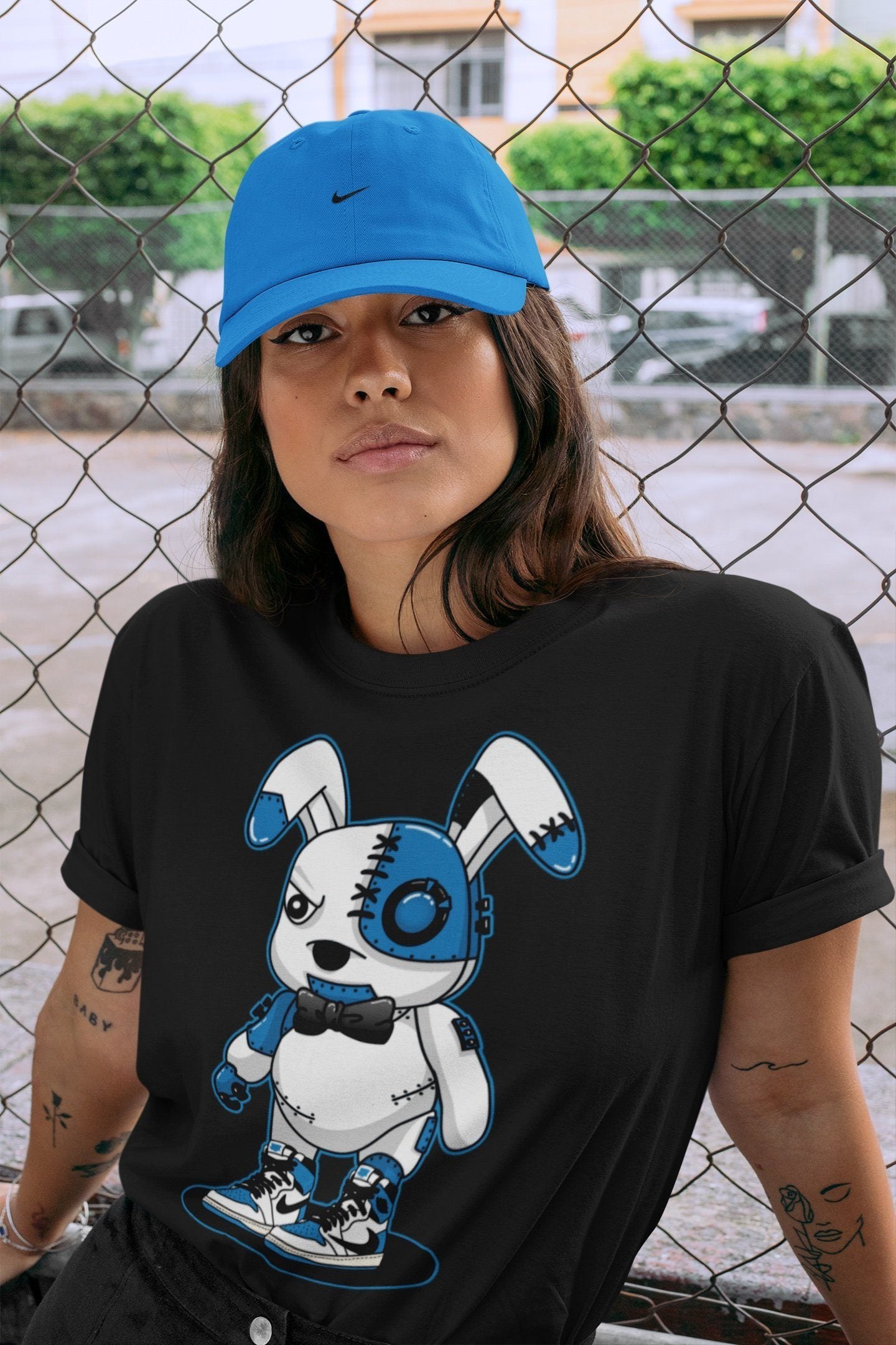 Jordan 1 Travis Scott Fragment Shirt To Match Jordans Cyborg Bunny Sneaker Tees Jordan 1 Travis Scott Fragment Drip Gear Zone Sneaker Matching Clothing Unisex Shirts