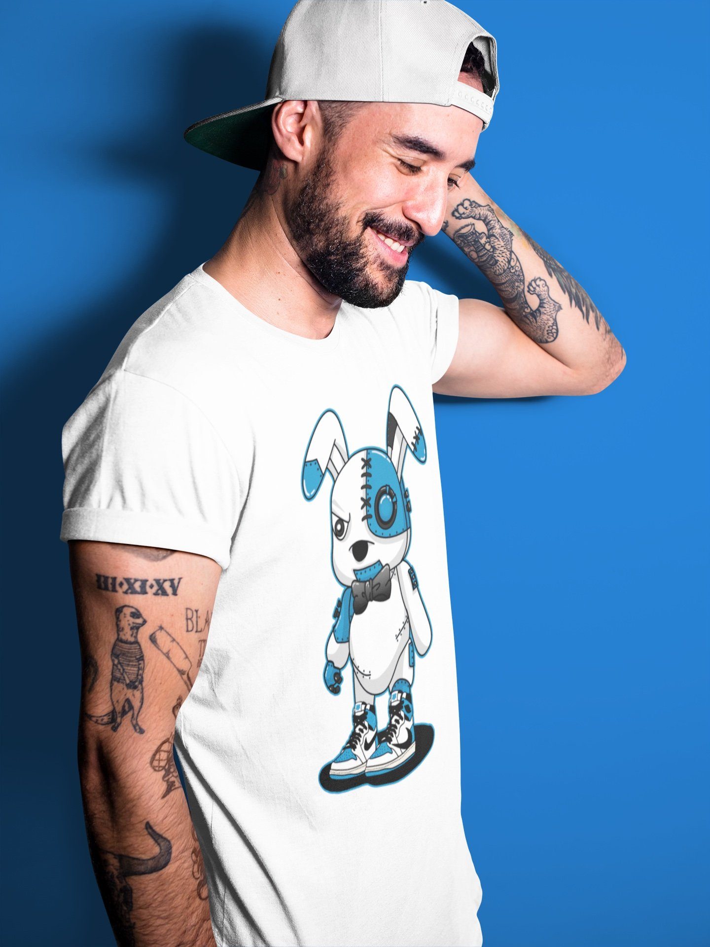 Jordan 1 Travis Scott Fragment Shirt To Match Jordans Cyborg Bunny Sneaker Tees Jordan 1 Travis Scott Fragment Drip Gear Zone Sneaker Matching Clothing Unisex Shirts