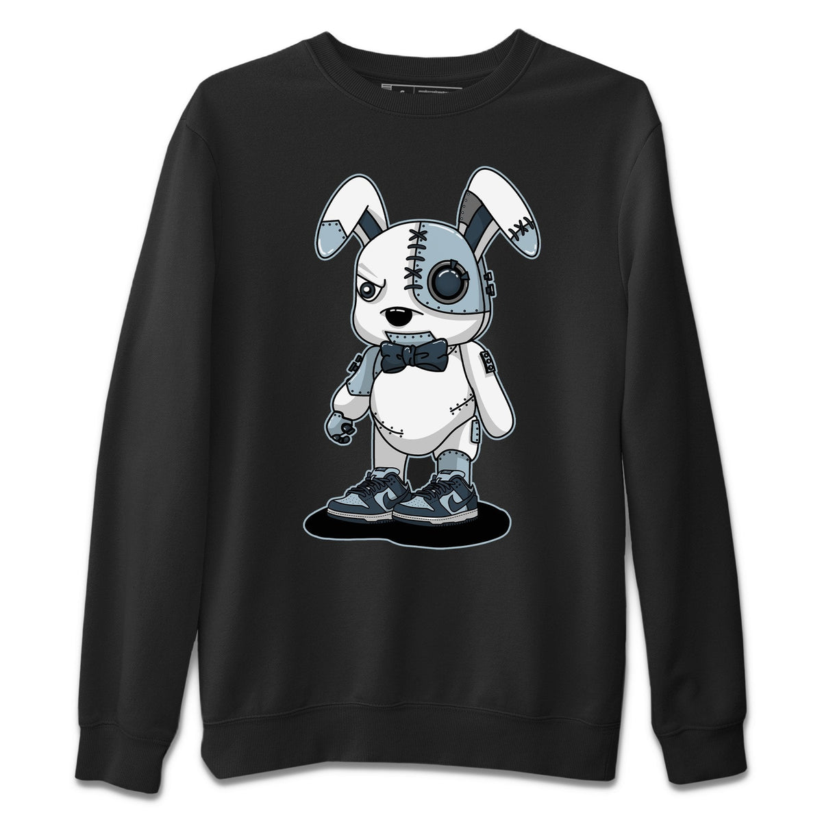 Dunk championship Grey Sneaker Match Tees Cyborg Bunny Sneaker Tees Dunk championship Grey Jordan to match sneaker T-Shirt Crew Neck Shirts
