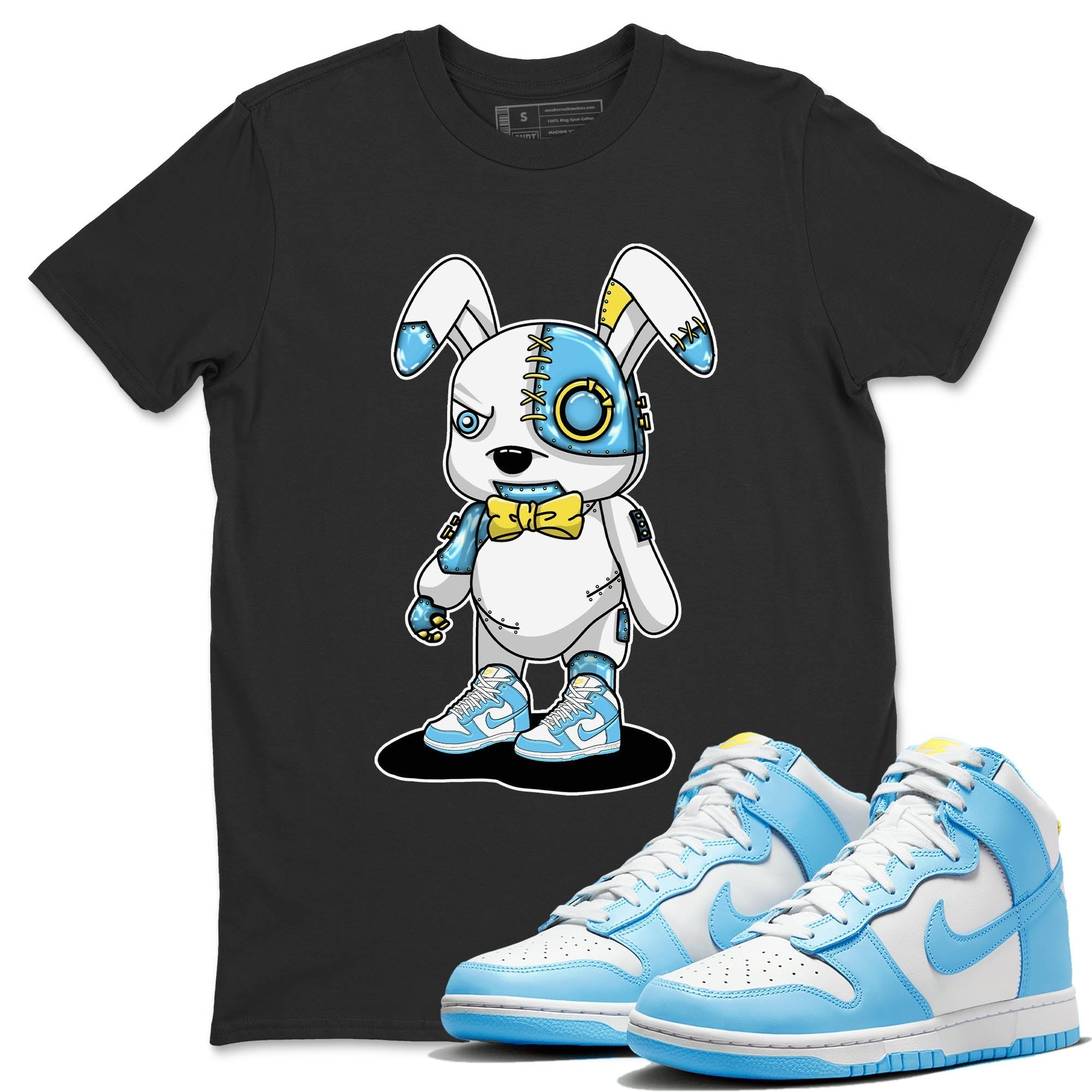 Nike Dunk High Blue Chill Shirt To Match Jordans Cyborg Bunny Sneaker Tees Nike Dunk High Blue Chill Drip Gear Zone Sneaker Matching Clothing Unisex Shirts