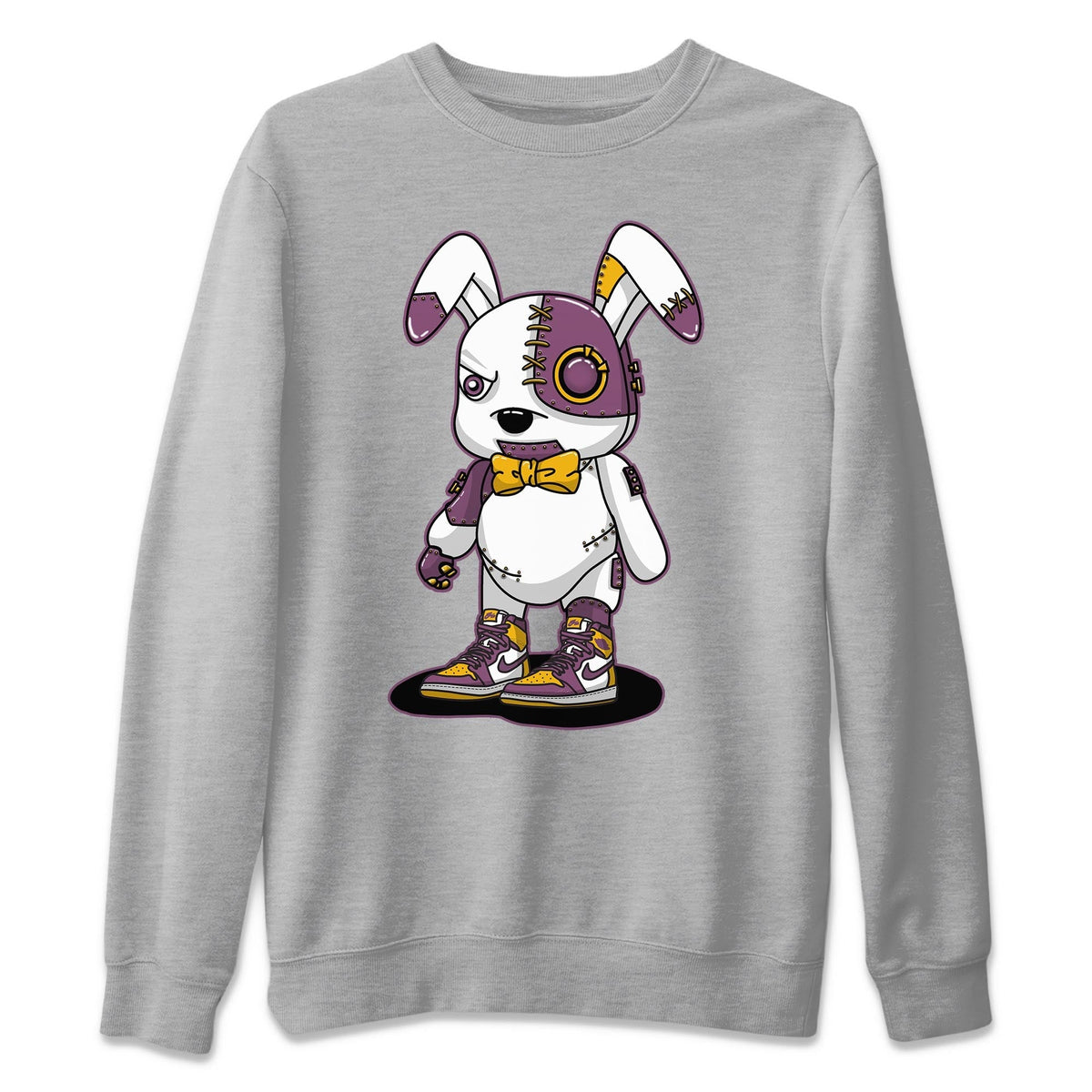 Jordan 1 Brotherhood Sneaker Matching T-Shirt Cyborg Bunny Sneaker Tees Jordan 1 Brotherhood Sneaker Release Tees Crew Neck Tees
